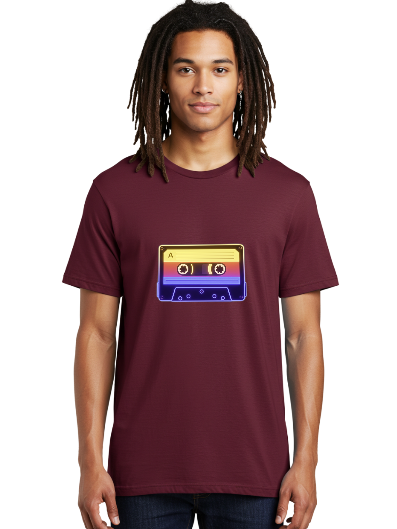 Cassette-Tape-A-1 Men'S Graphic Tee, 100% Cotton, Comfortable Casual Summer Wear, Machine Washable, Retro Cassette Tape, Vintage Music, Nostalgic Technology, 80S And 90S Memorabilia, Mixtape, Cassette Player, Retro Audio Baa265 4