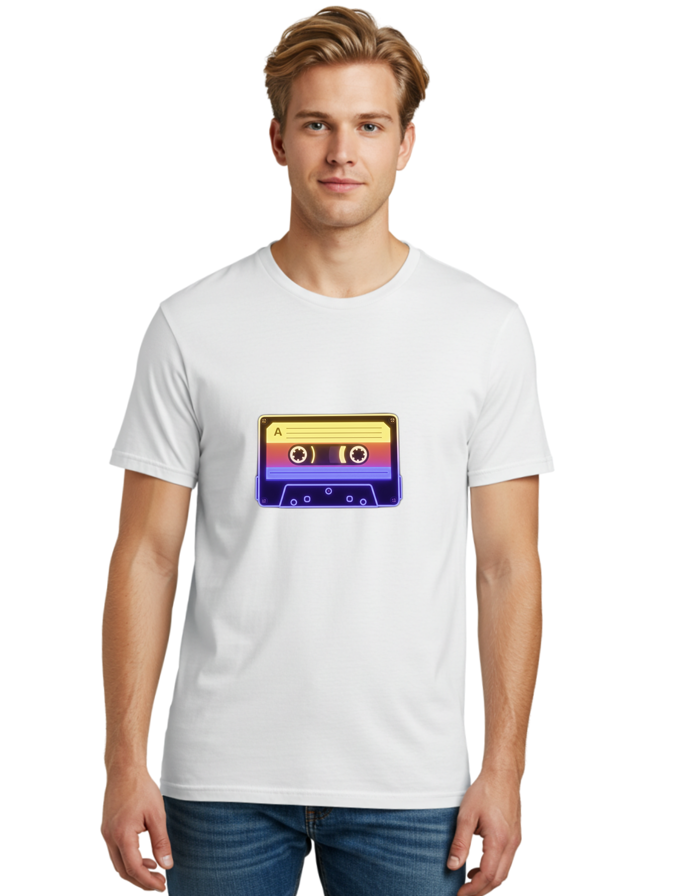 Cassette-Tape-A-1 Men'S Graphic Tee, 100% Cotton, Comfortable Casual Summer Wear, Machine Washable, Retro Cassette Tape, Vintage Music, Nostalgic Technology, 80S And 90S Memorabilia, Mixtape, Cassette Player, Retro Audio Baa265 20