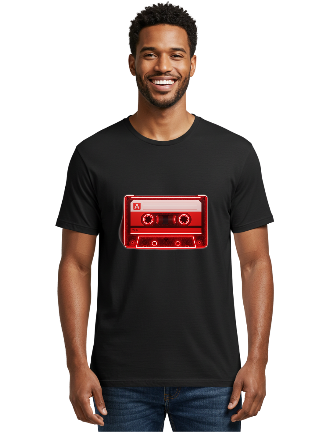 Cassette-Tape-A-2 Men'S Graphic Tee, 100% Cotton, Comfortable Casual Summer Wear, Machine Washable, Retro Cassette Tape, Mix Tape, Nostalgic Music, Vintage Audio, Retro Technology, Classic Music Format, Compact Cassette Baa266 8