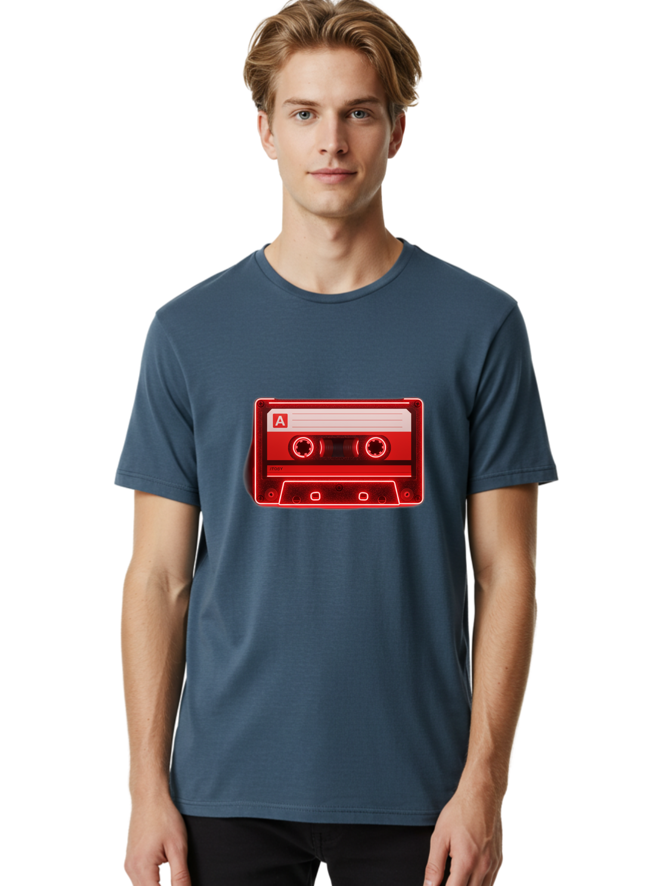 Cassette-Tape-A-2 Men'S Graphic Tee, 100% Cotton, Comfortable Casual Summer Wear, Machine Washable, Retro Cassette Tape, Mix Tape, Nostalgic Music, Vintage Audio, Retro Technology, Classic Music Format, Compact Cassette Baa266 4