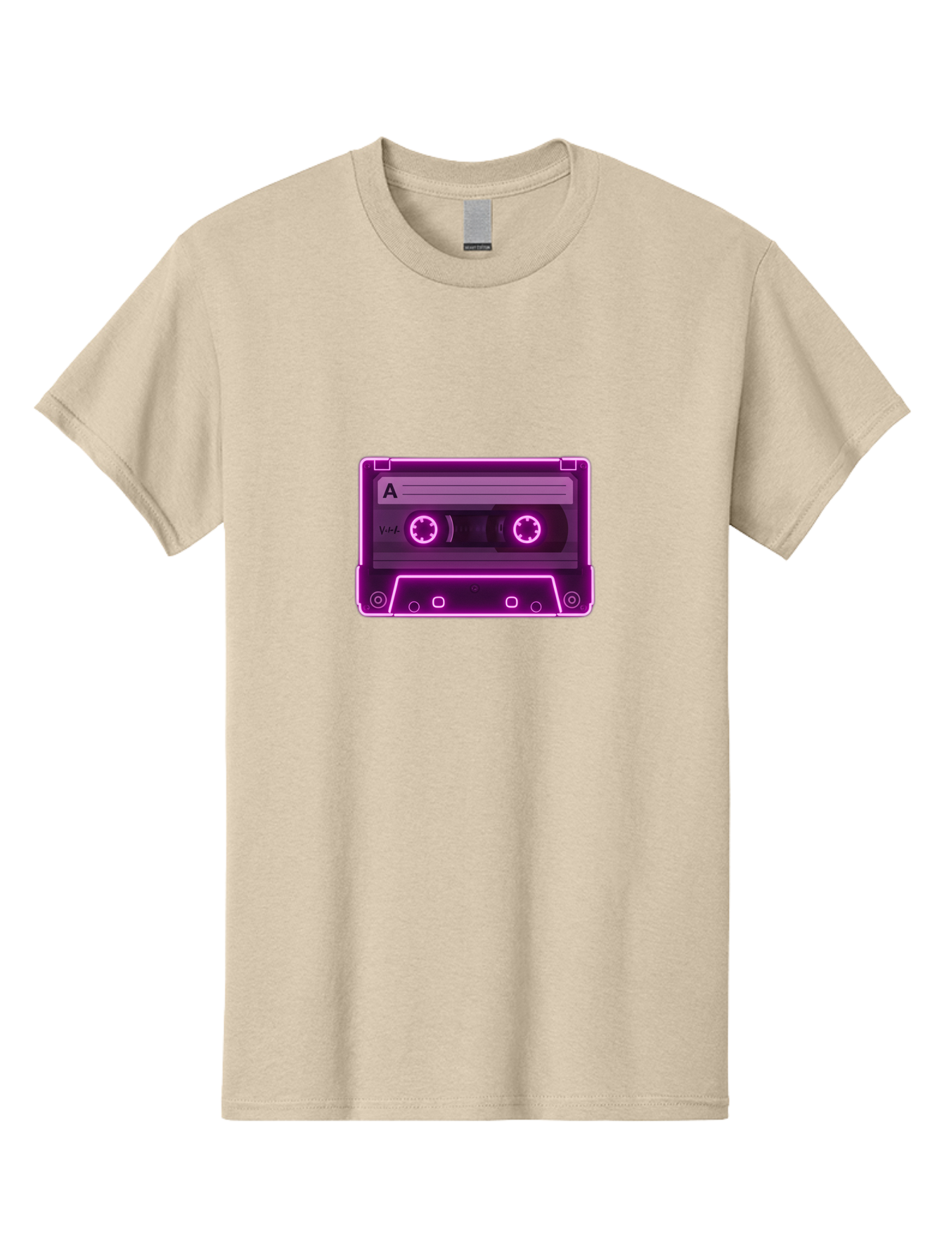 Cassette-Tape-A-3 Men'S Graphic Tee, 100% Cotton, Comfortable Casual Summer Wear, Machine Washable, Cassette Tape, Retro Music, Vintage Technology, Nostalgic Feel, Music Format, Analog Sound, Side A Baa267 25