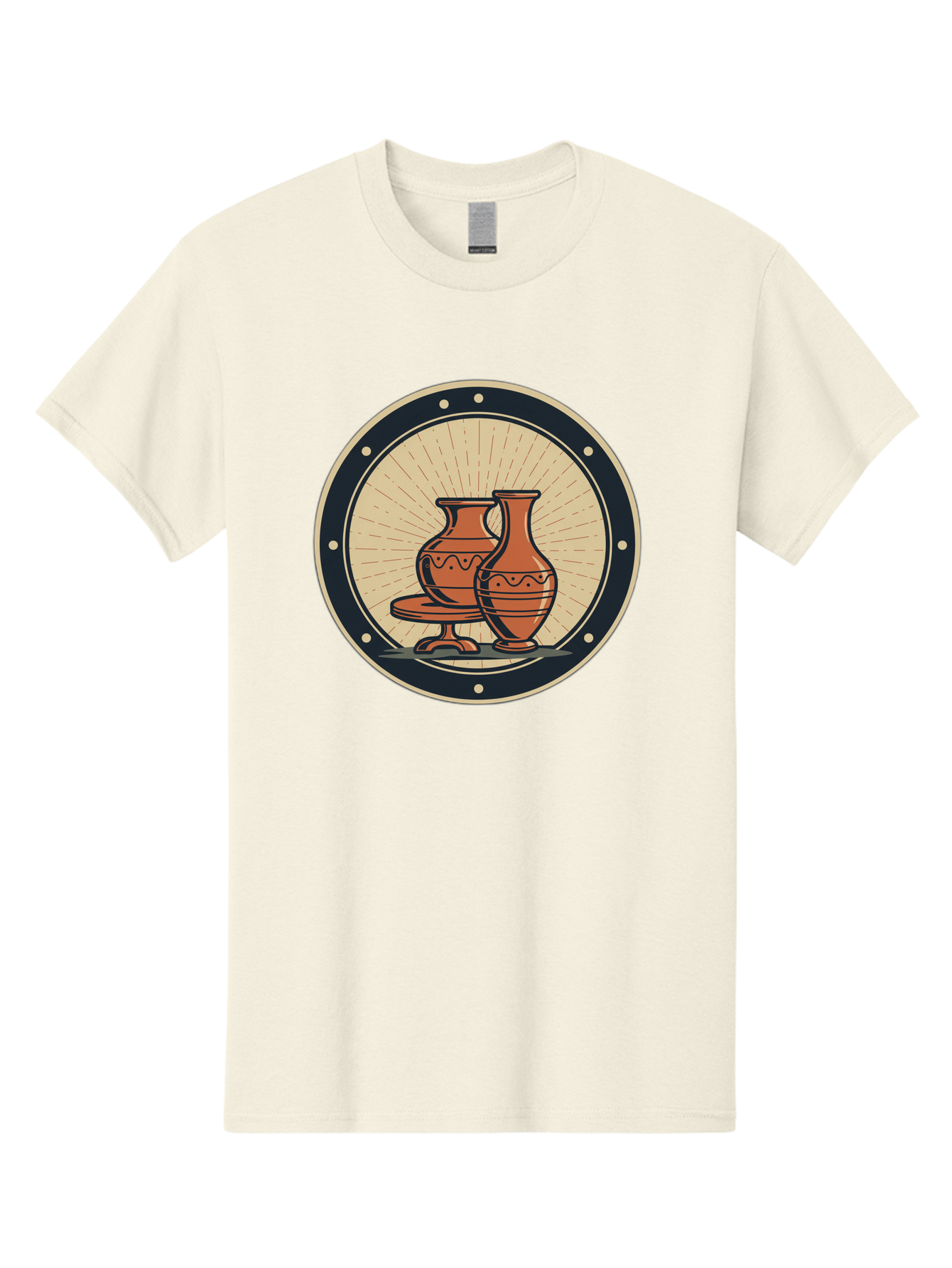 Clay-Pots Men'S Graphic Tee, 100% Cotton, Comfortable Casual Summer Wear, Machine Washable, Clay Pots, Ancient Pottery, Vintage Ceramics, Decorative Vases, Earthy Tones, Traditional Craftsmanship, Cultural Heritage, Artistic Expression, Baa329 11