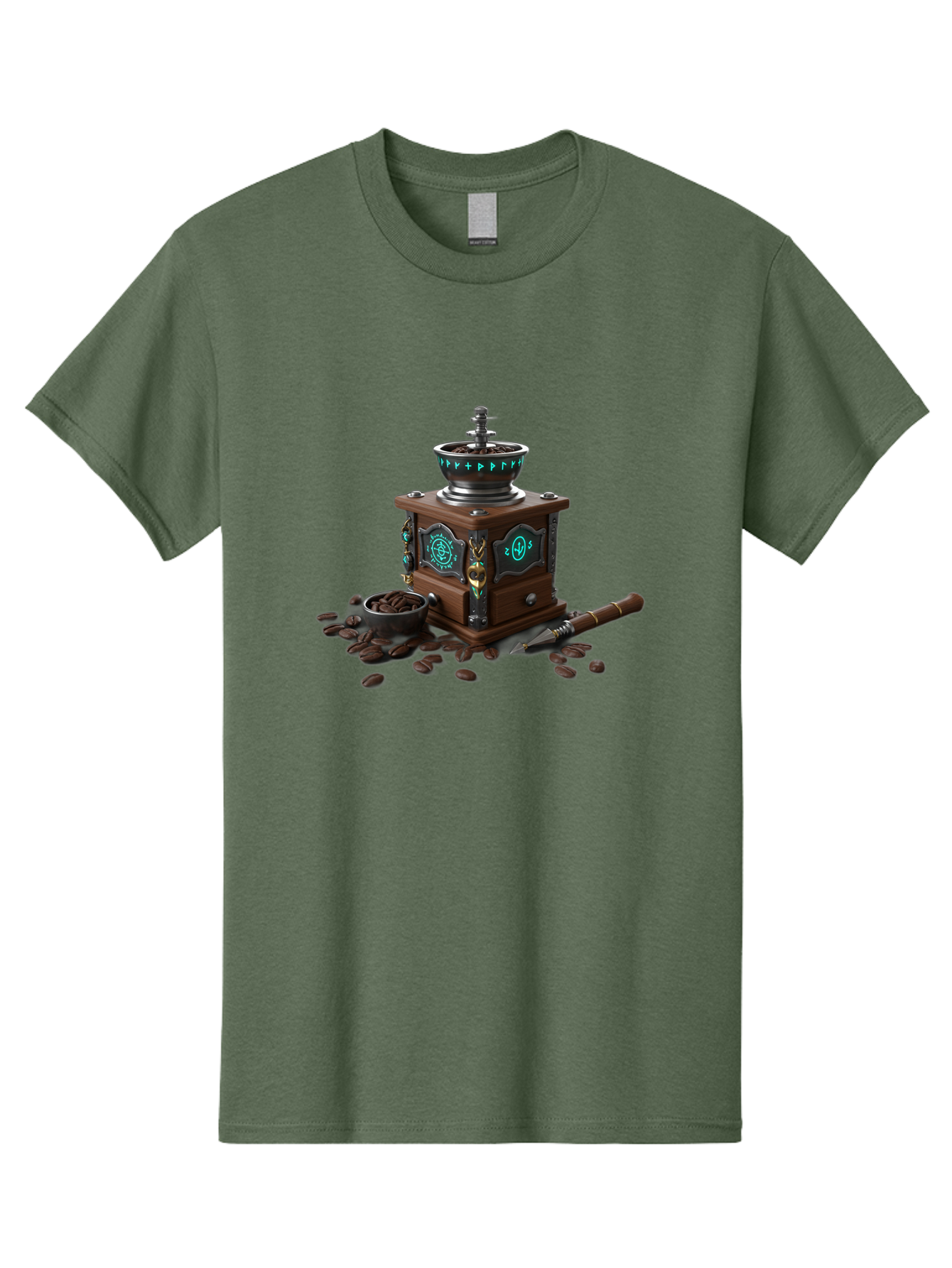 Coffee-Grinder-3 Men'S Graphic Tee, 100% Cotton, Comfortable Casual Summer Wear, Machine Washable, Coffee Grinder, Wooden Coffee Grinder, Coffee Beans, Vintage Coffee, Manual Grinder, Coffee Lovers, Coffee Roasting, Coffee Grinding, Baa373 17