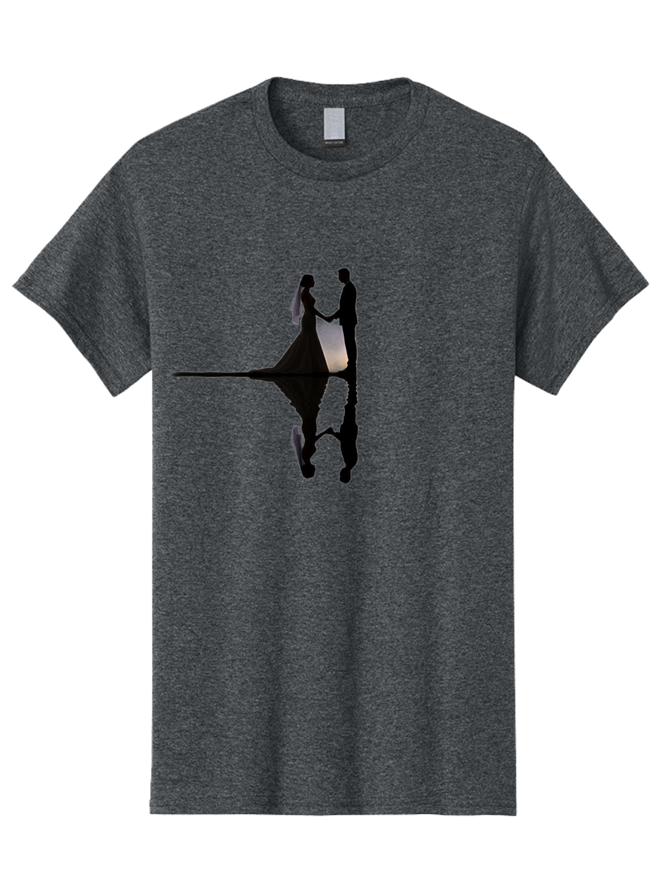 Couple-Silhouette-1 Men'S Graphic Tee, 100% Cotton, Comfortable Casual Summer Wear, Machine Washable, Couple Holding Hands, Romantic Love, Wedding Vows, Couple'S Unity, Hand In Hand, Love Forever, Together Forever, Silhouette Art Baa406 29