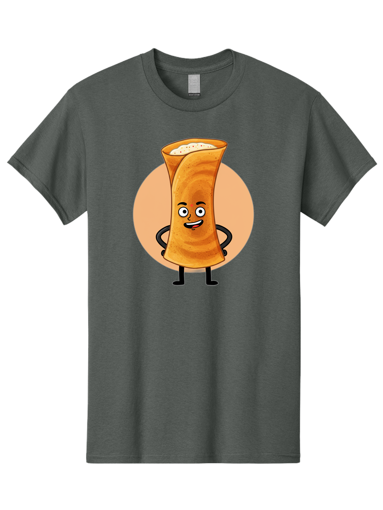 Dabba-Chai Men'S Graphic Tee, 100% Cotton, Comfortable Casual Summer Wear, Machine Washable, Cartoon Cup Of Tea, Dabba Chai, Indian Tea Culture, Anthropomorphic Beverage, Fun Illustration, Masala Chai, Tea Lover, Cute Character Baa437 17