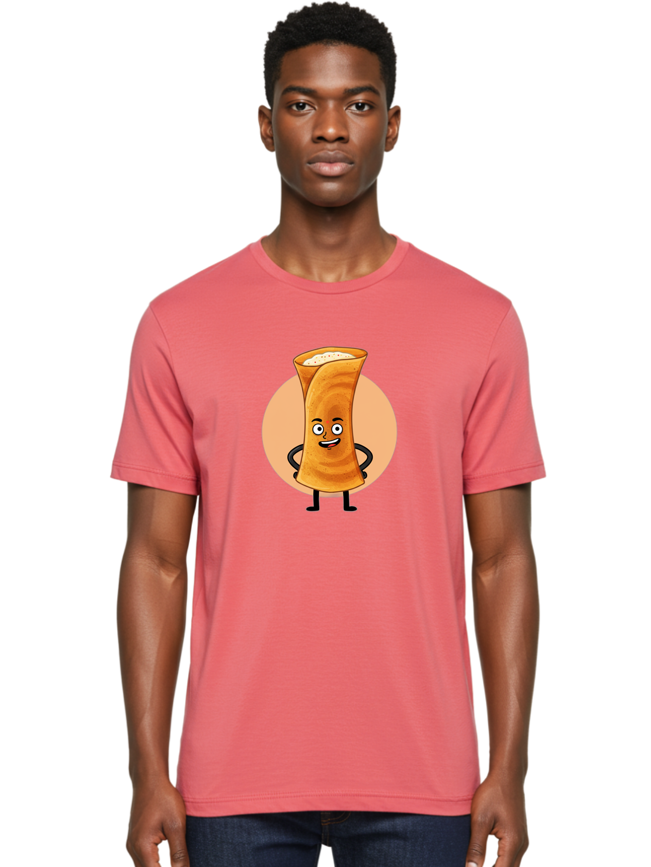 Dabba-Chai Men'S Graphic Tee, 100% Cotton, Comfortable Casual Summer Wear, Machine Washable, Cartoon Cup Of Tea, Dabba Chai, Indian Tea Culture, Anthropomorphic Beverage, Fun Illustration, Masala Chai, Tea Lover, Cute Character Baa437 10
