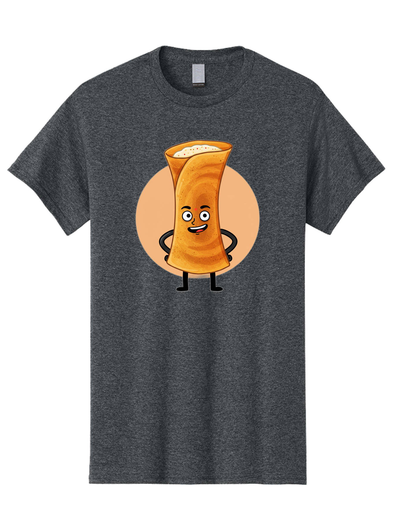 Dabba-Chai Men'S Graphic Tee, 100% Cotton, Comfortable Casual Summer Wear, Machine Washable, Cartoon Cup Of Tea, Dabba Chai, Indian Tea Culture, Anthropomorphic Beverage, Fun Illustration, Masala Chai, Tea Lover, Cute Character Baa437 19