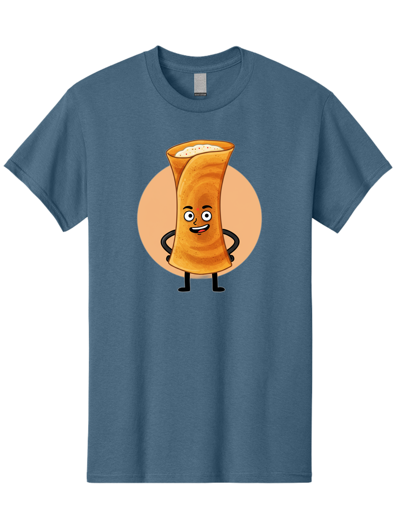 Dabba-Chai Men'S Graphic Tee, 100% Cotton, Comfortable Casual Summer Wear, Machine Washable, Cartoon Cup Of Tea, Dabba Chai, Indian Tea Culture, Anthropomorphic Beverage, Fun Illustration, Masala Chai, Tea Lover, Cute Character Baa437 5