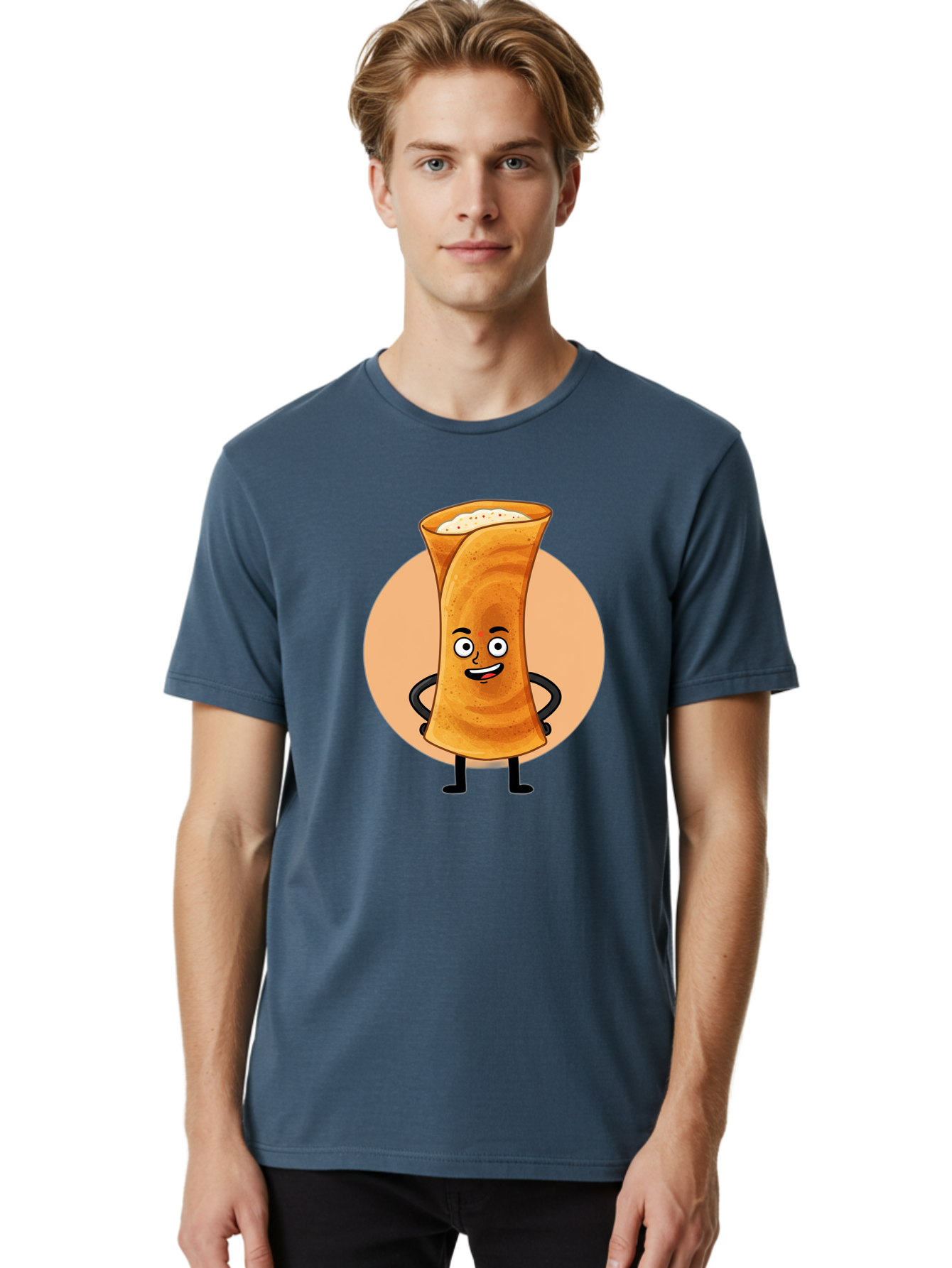 Dabba-Chai Men'S Graphic Tee, 100% Cotton, Comfortable Casual Summer Wear, Machine Washable, Cartoon Cup Of Tea, Dabba Chai, Indian Tea Culture, Anthropomorphic Beverage, Fun Illustration, Masala Chai, Tea Lover, Cute Character Baa437 6