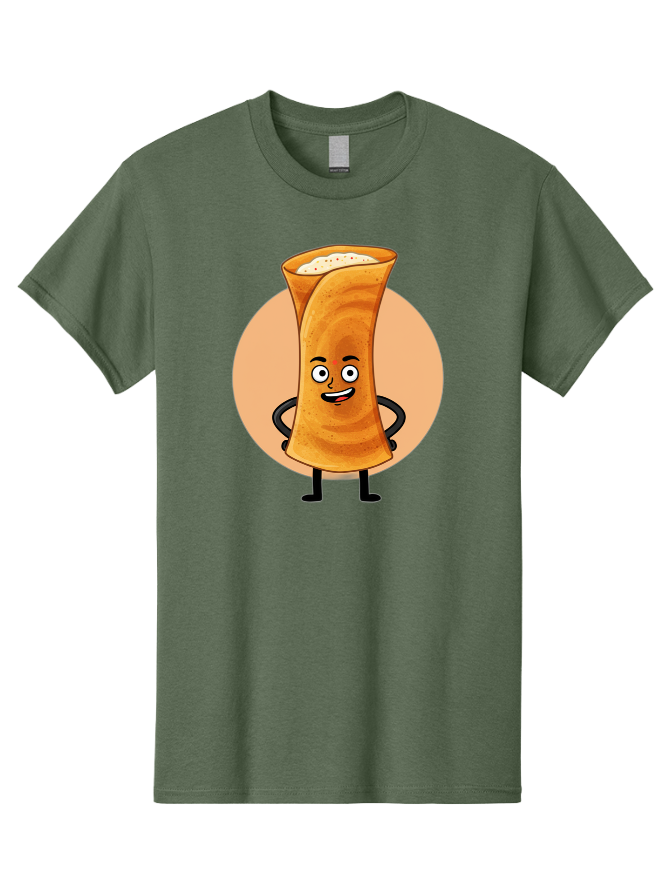Dabba-Chai Men'S Graphic Tee, 100% Cotton, Comfortable Casual Summer Wear, Machine Washable, Cartoon Cup Of Tea, Dabba Chai, Indian Tea Culture, Anthropomorphic Beverage, Fun Illustration, Masala Chai, Tea Lover, Cute Character Baa437 25