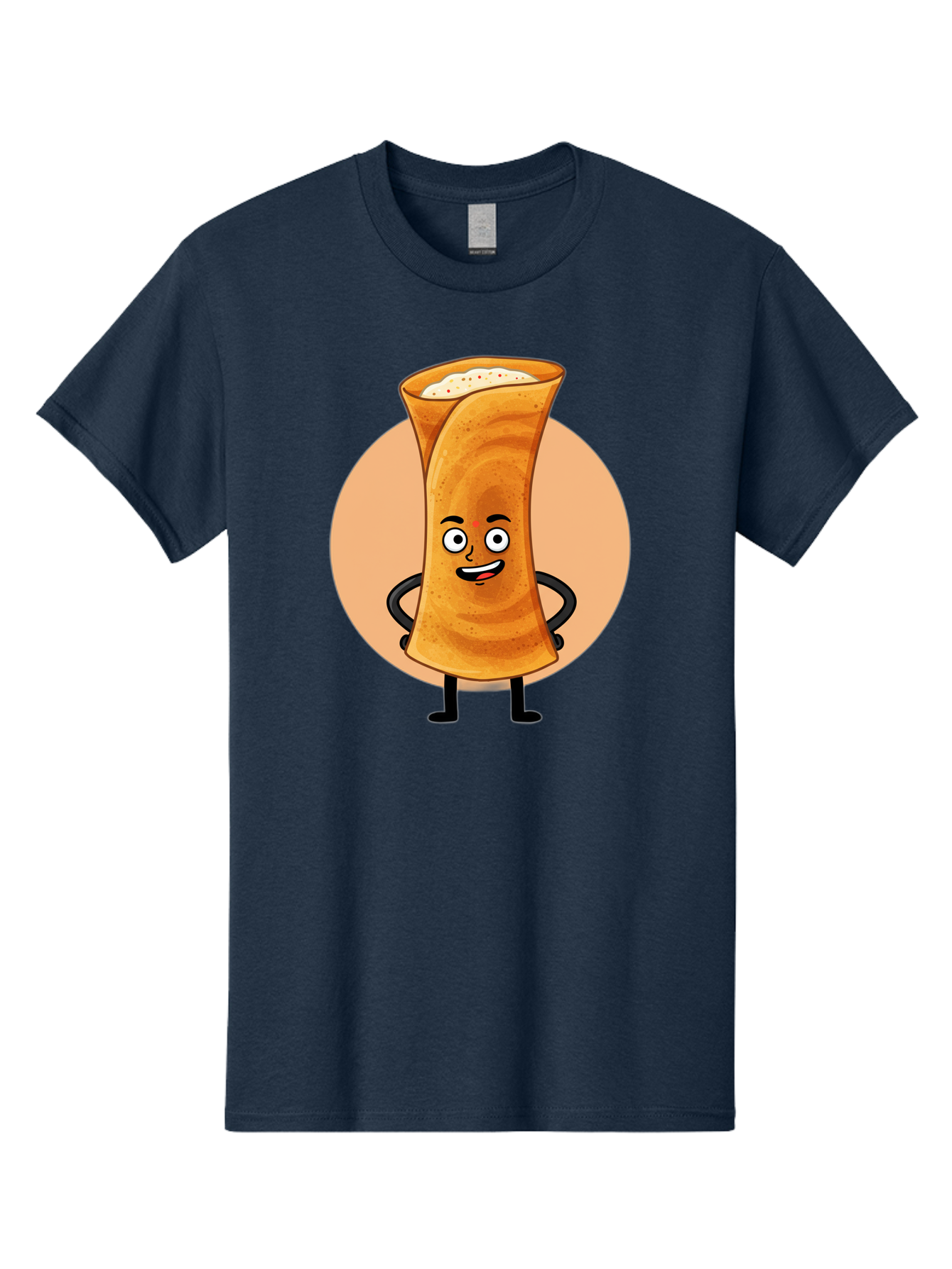Dabba-Chai Men'S Graphic Tee, 100% Cotton, Comfortable Casual Summer Wear, Machine Washable, Cartoon Cup Of Tea, Dabba Chai, Indian Tea Culture, Anthropomorphic Beverage, Fun Illustration, Masala Chai, Tea Lover, Cute Character Baa437 15