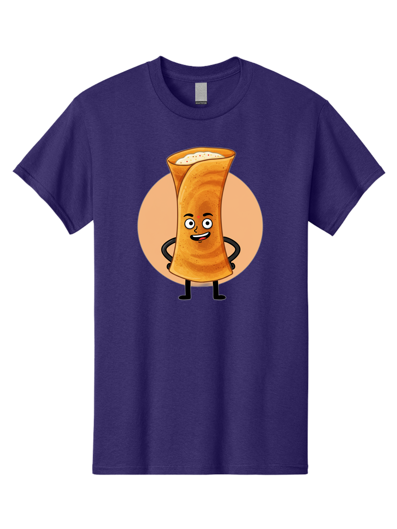 Dabba-Chai Men'S Graphic Tee, 100% Cotton, Comfortable Casual Summer Wear, Machine Washable, Cartoon Cup Of Tea, Dabba Chai, Indian Tea Culture, Anthropomorphic Beverage, Fun Illustration, Masala Chai, Tea Lover, Cute Character Baa437 3