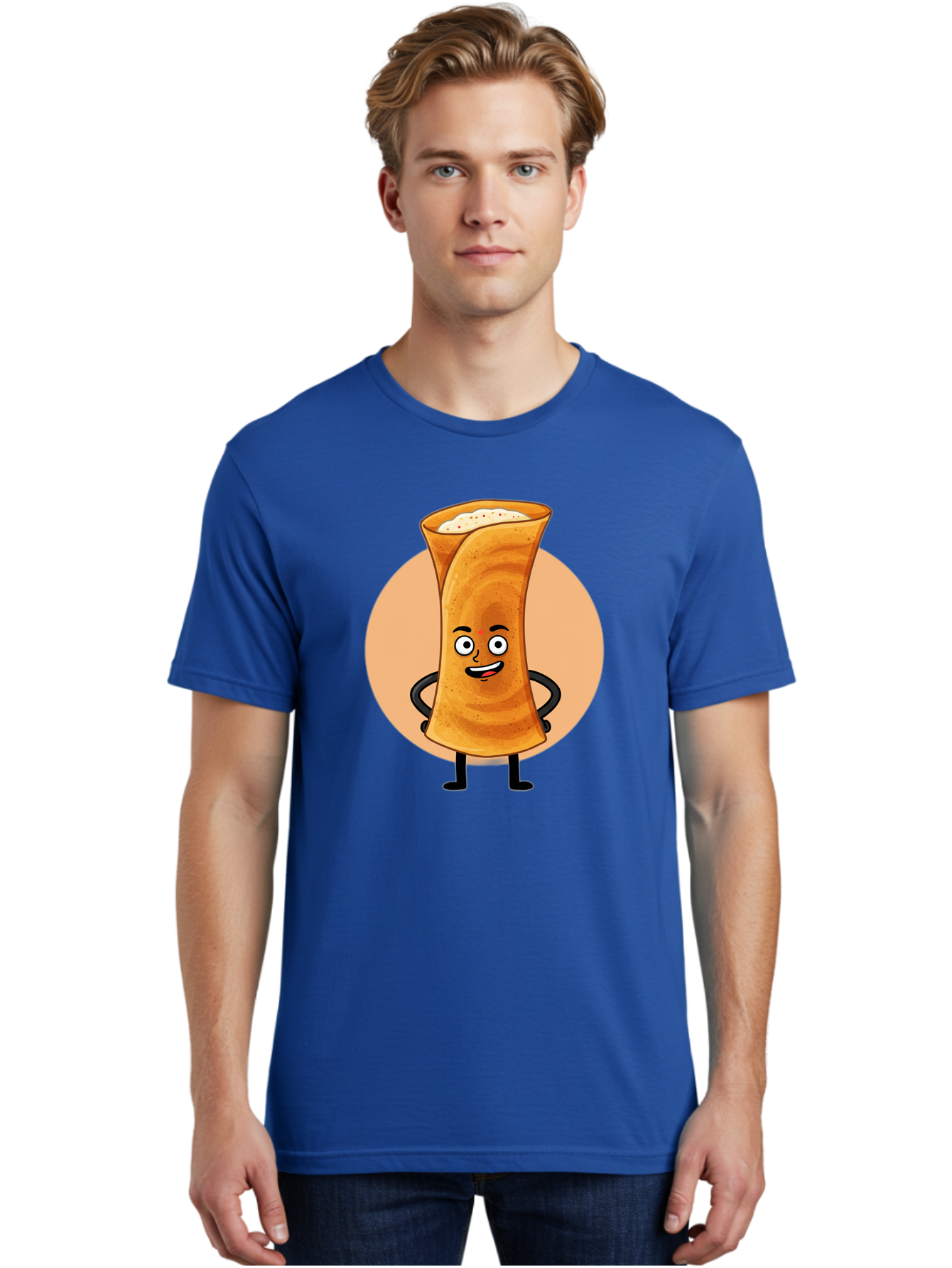 Dabba-Chai Men'S Graphic Tee, 100% Cotton, Comfortable Casual Summer Wear, Machine Washable, Cartoon Cup Of Tea, Dabba Chai, Indian Tea Culture, Anthropomorphic Beverage, Fun Illustration, Masala Chai, Tea Lover, Cute Character Baa437 8