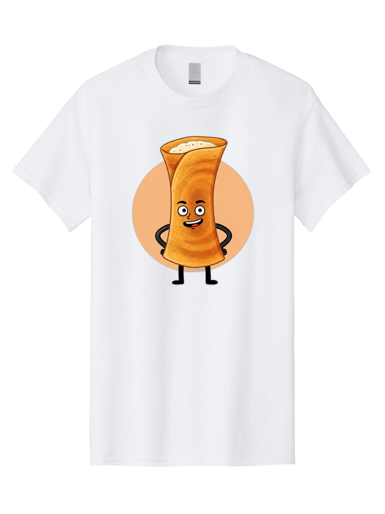 Dabba-Chai Men'S Graphic Tee, 100% Cotton, Comfortable Casual Summer Wear, Machine Washable, Cartoon Cup Of Tea, Dabba Chai, Indian Tea Culture, Anthropomorphic Beverage, Fun Illustration, Masala Chai, Tea Lover, Cute Character Baa437 13