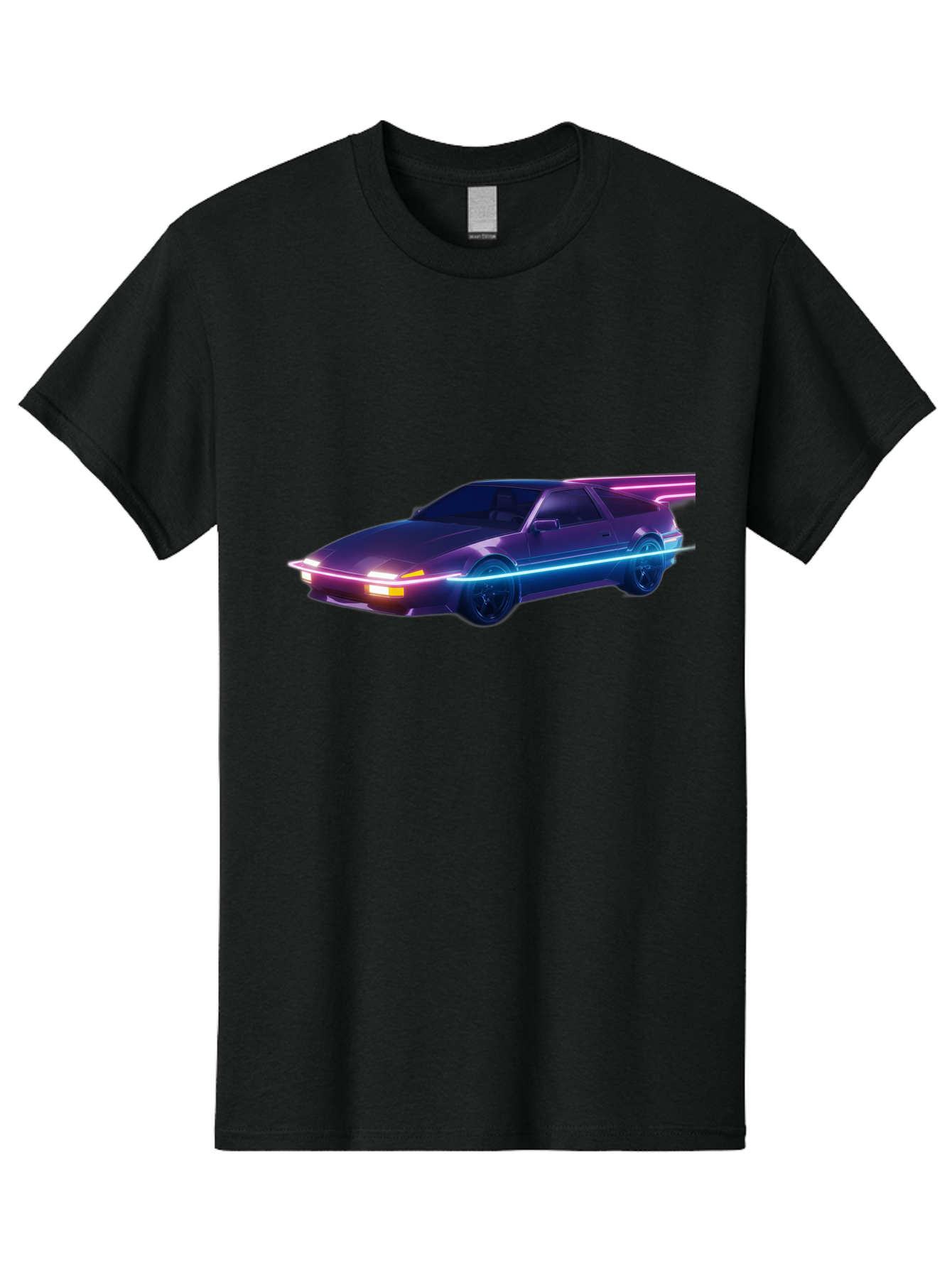 Datsun-280Z Men'S Graphic Tee, 100% Cotton, Comfortable Casual Summer Wear, Machine Washable, Sports Car, Neon Lights, Futuristic Design, Sleek Vehicle, High-Tech Car, Synthwave Aesthetic, Retro-Futurism, Glowing Accents, Modern Style Baa441 15