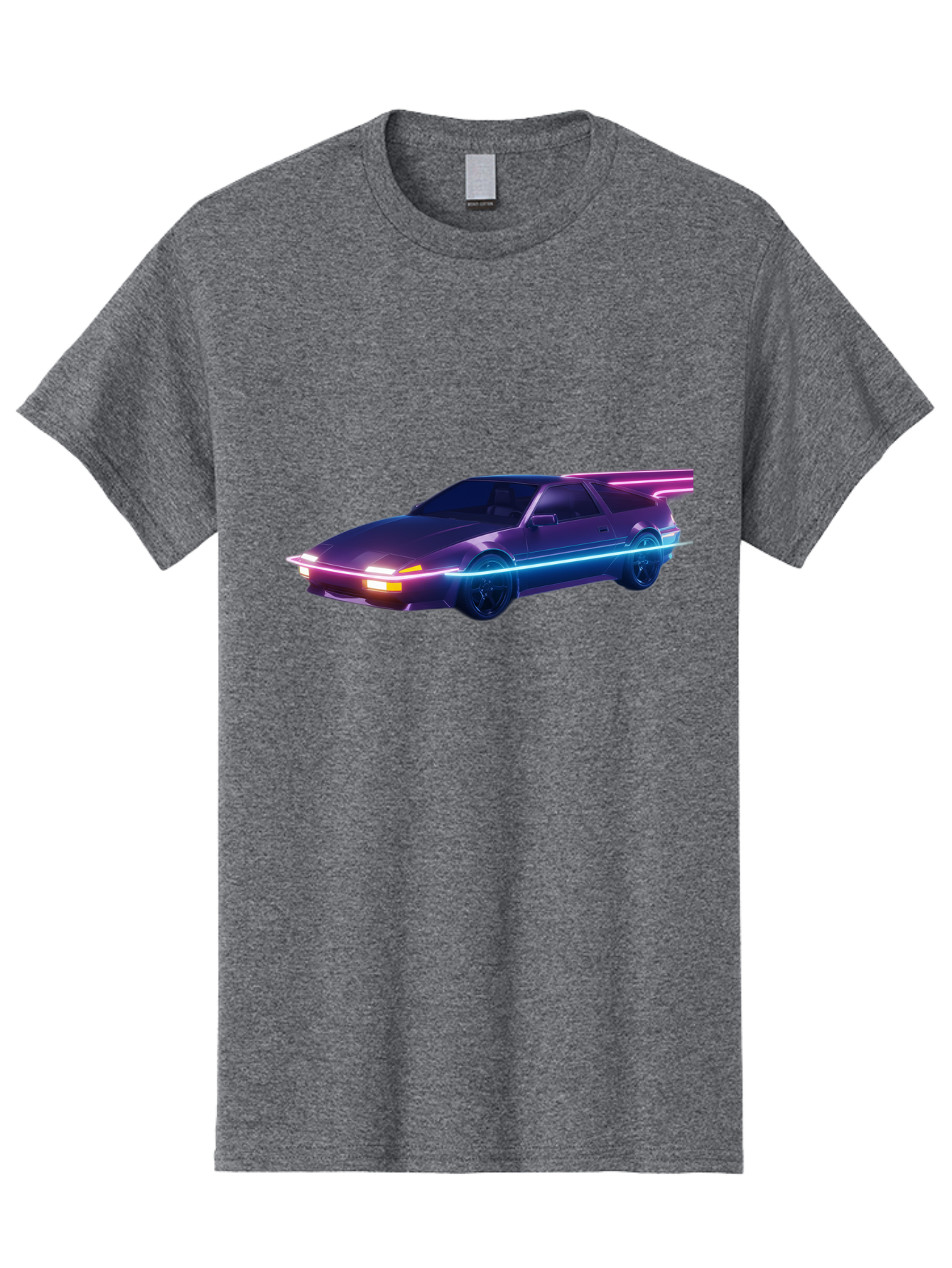 Datsun-280Z Men'S Graphic Tee, 100% Cotton, Comfortable Casual Summer Wear, Machine Washable, Sports Car, Neon Lights, Futuristic Design, Sleek Vehicle, High-Tech Car, Synthwave Aesthetic, Retro-Futurism, Glowing Accents, Modern Style Baa441 13