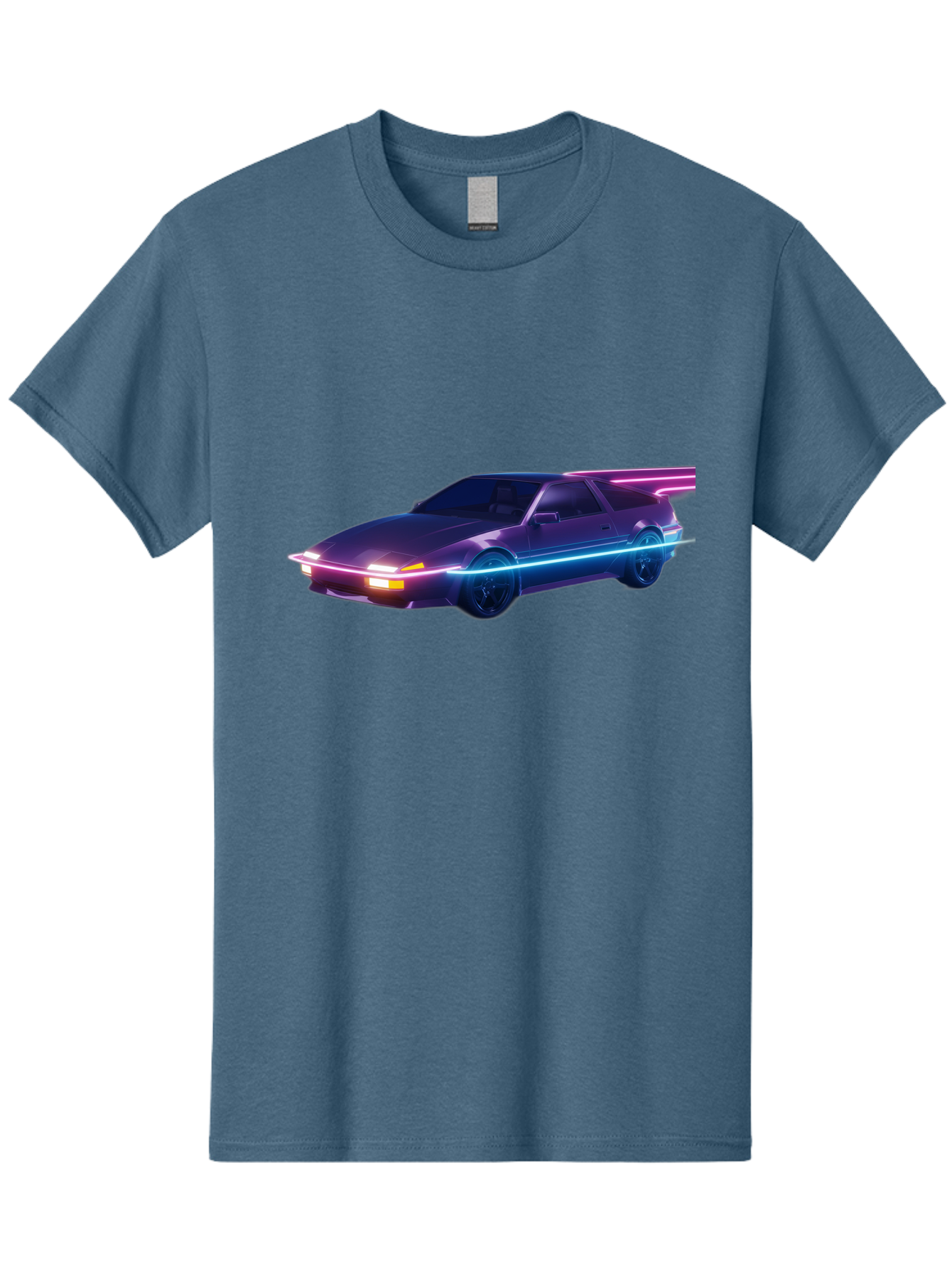 Datsun-280Z Men'S Graphic Tee, 100% Cotton, Comfortable Casual Summer Wear, Machine Washable, Sports Car, Neon Lights, Futuristic Design, Sleek Vehicle, High-Tech Car, Synthwave Aesthetic, Retro-Futurism, Glowing Accents, Modern Style Baa441 27