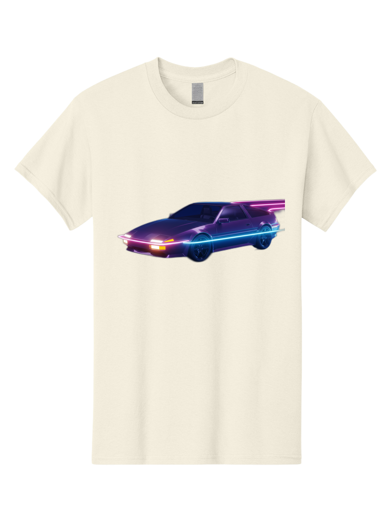Datsun-280Z Men'S Graphic Tee, 100% Cotton, Comfortable Casual Summer Wear, Machine Washable, Sports Car, Neon Lights, Futuristic Design, Sleek Vehicle, High-Tech Car, Synthwave Aesthetic, Retro-Futurism, Glowing Accents, Modern Style Baa441 5