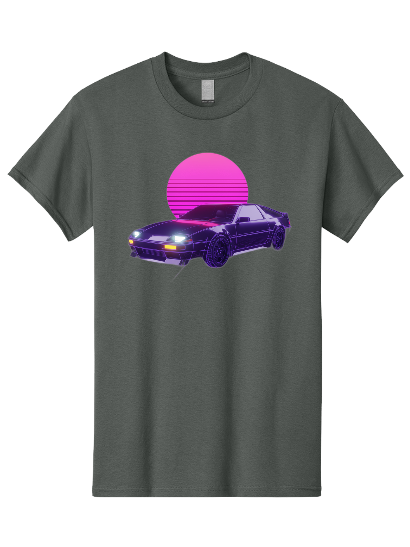 Delorean Men'S Graphic Tee, 100% Cotton, Comfortable Casual Summer Wear, Machine Washable, Delorean Dmc-12 Car, Retro Futuristic Design, Neon Lights, Synthwave Style, Vaporwave Aesthetic, Futuristic Vehicle, Sports Car Baa445 15