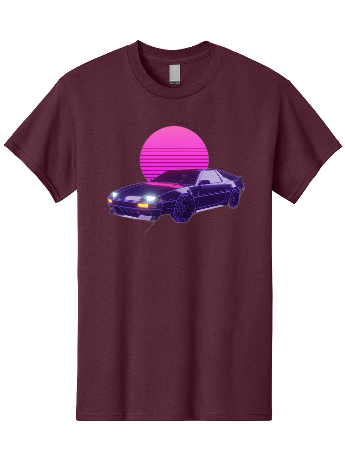 Delorean Men'S Graphic Tee, 100% Cotton, Comfortable Casual Summer Wear, Machine Washable, Delorean Dmc-12 Car, Retro Futuristic Design, Neon Lights, Synthwave Style, Vaporwave Aesthetic, Futuristic Vehicle, Sports Car Baa445 7