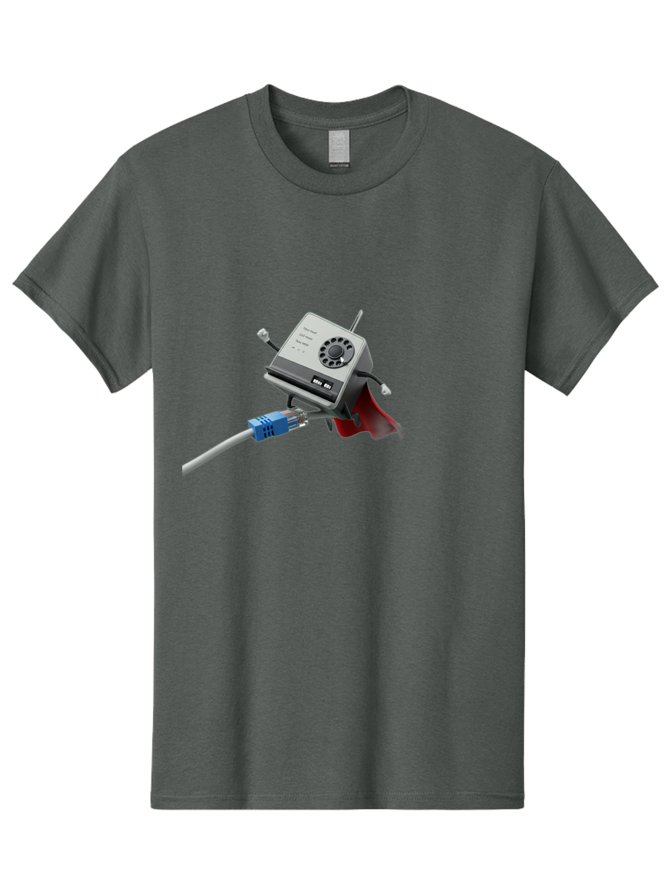 Dial-Up-Modem Men'S Graphic Tee, 100% Cotton, Comfortable Casual Summer Wear, Machine Washable, 56K V.90/V.34 Fax/Data/Voice Modem, Vintage Computer Hardware, Retro Technology, Dial-Up Internet, Nostalgic Tech, Antique Electronics, Baa447 9