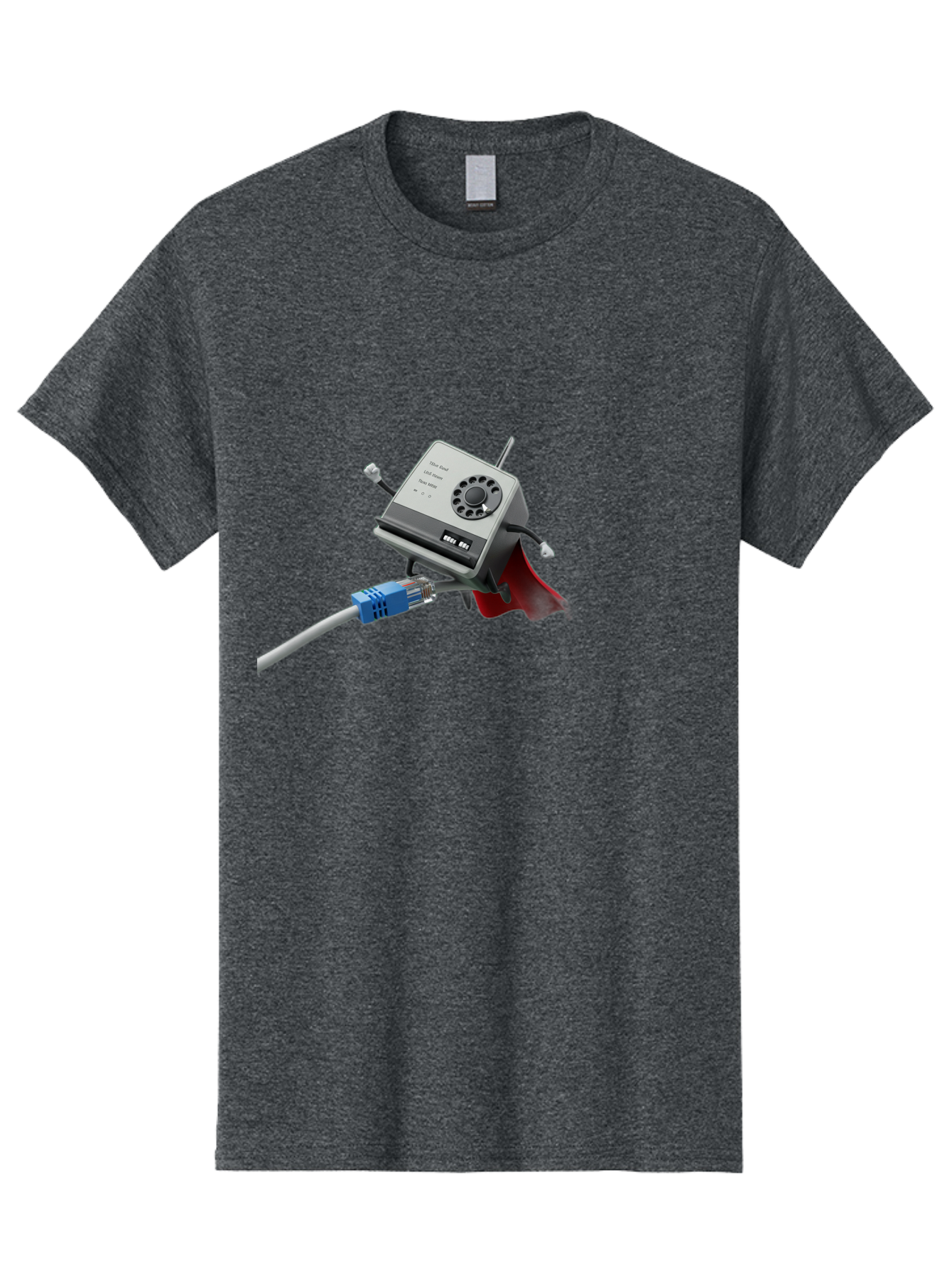 Dial-Up-Modem Men'S Graphic Tee, 100% Cotton, Comfortable Casual Summer Wear, Machine Washable, 56K V.90/V.34 Fax/Data/Voice Modem, Vintage Computer Hardware, Retro Technology, Dial-Up Internet, Nostalgic Tech, Antique Electronics, Baa447 23