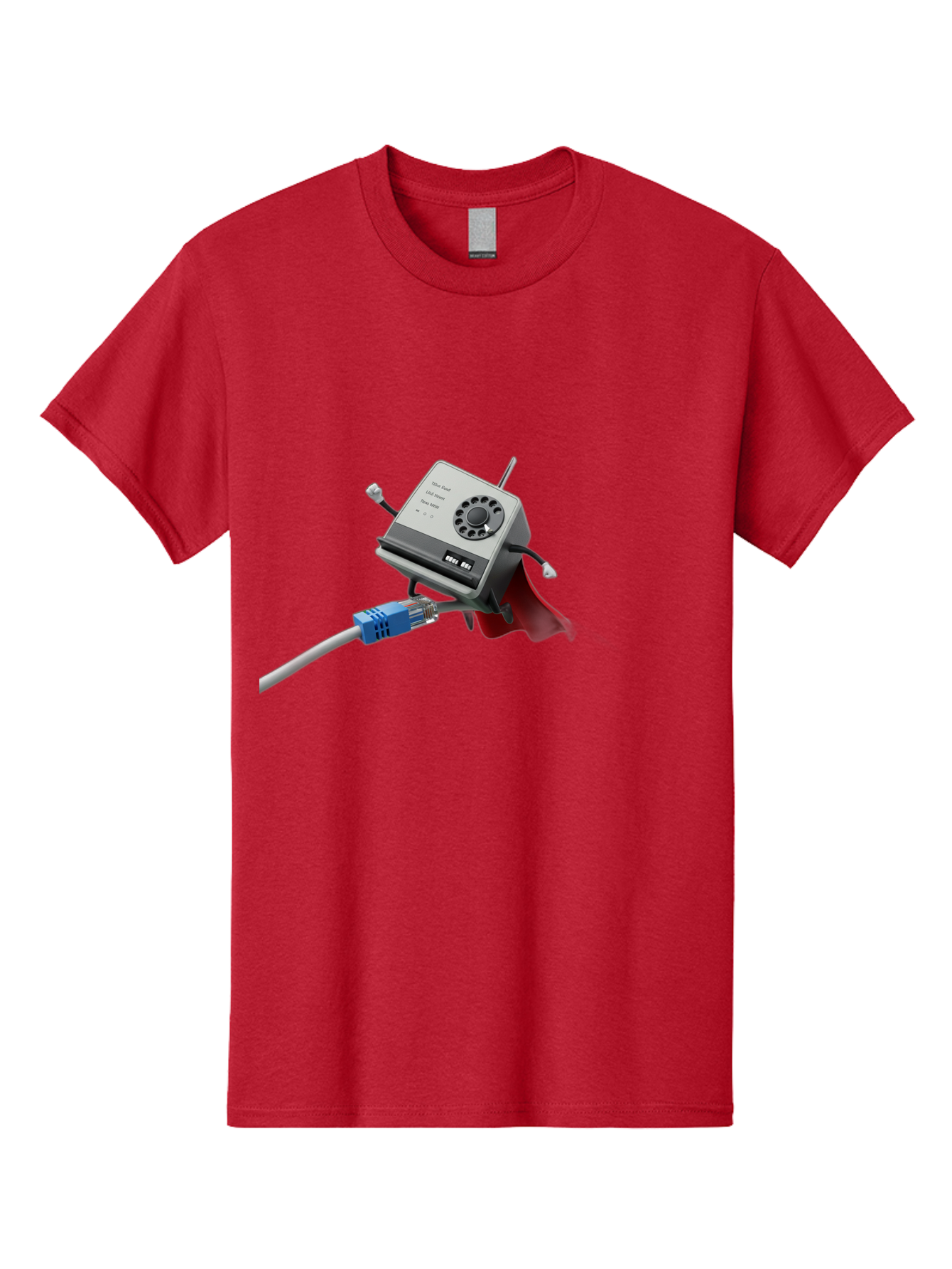 Dial-Up-Modem Men'S Graphic Tee, 100% Cotton, Comfortable Casual Summer Wear, Machine Washable, 56K V.90/V.34 Fax/Data/Voice Modem, Vintage Computer Hardware, Retro Technology, Dial-Up Internet, Nostalgic Tech, Antique Electronics, Baa447 17
