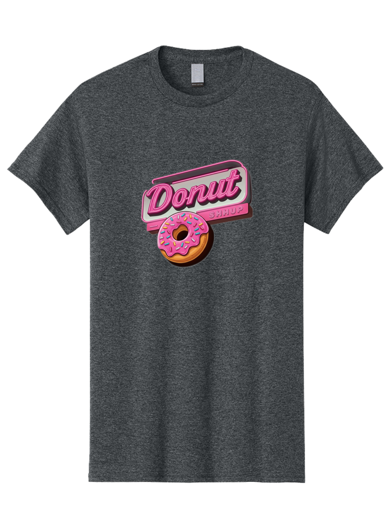 Donut-5 Men'S Graphic Tee, 100% Cotton, Comfortable Casual Summer Wear, Machine Washable, Donut With Pink Glaze And Sprinkles, Donut Shop Sign, Sweet Treats, Bakery, Dessert, Colorful, Pastel, Tasty, Donut Lover, Treat Yourself Baa499 19