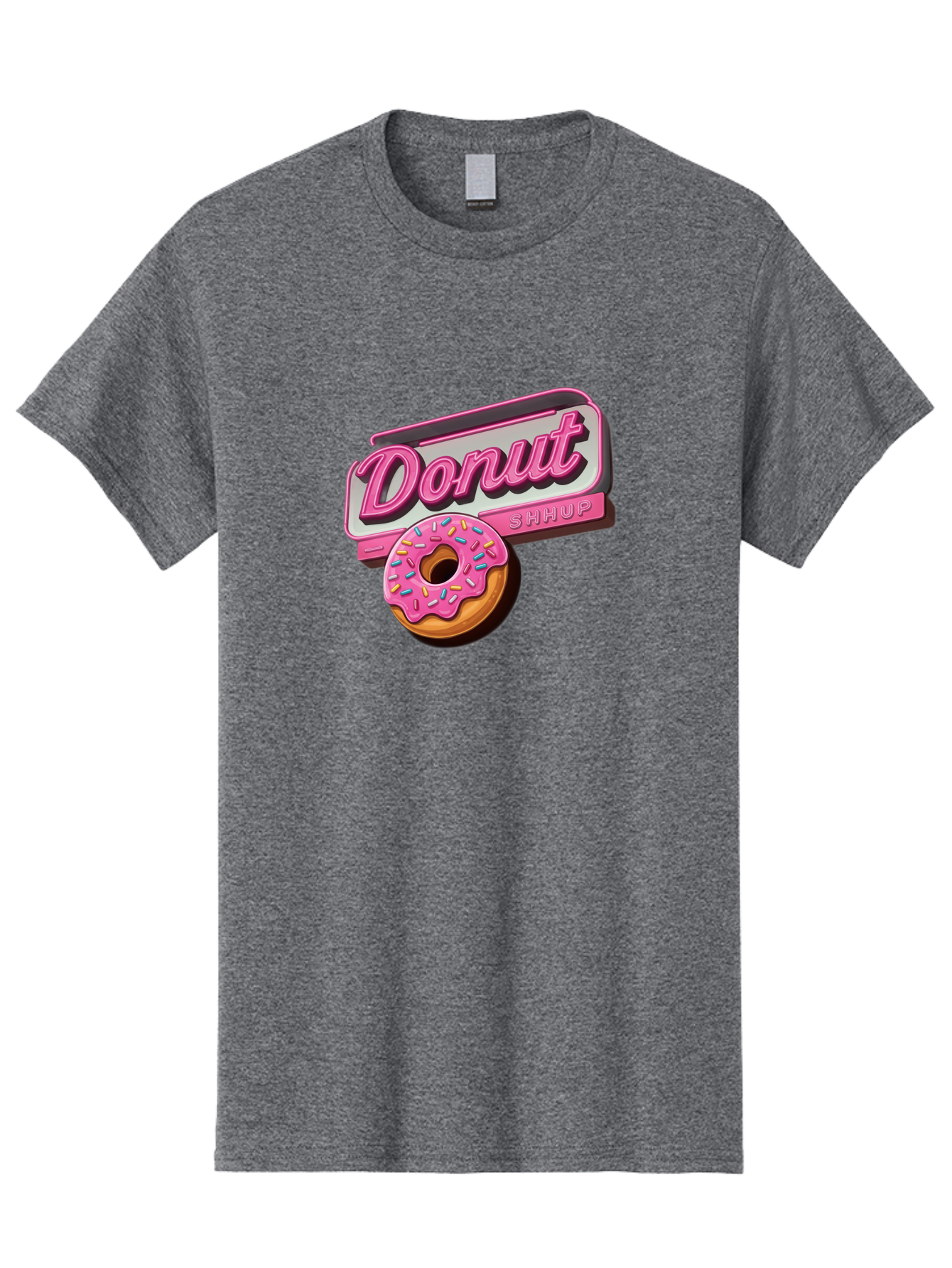Donut-5 Men'S Graphic Tee, 100% Cotton, Comfortable Casual Summer Wear, Machine Washable, Donut With Pink Glaze And Sprinkles, Donut Shop Sign, Sweet Treats, Bakery, Dessert, Colorful, Pastel, Tasty, Donut Lover, Treat Yourself Baa499 13
