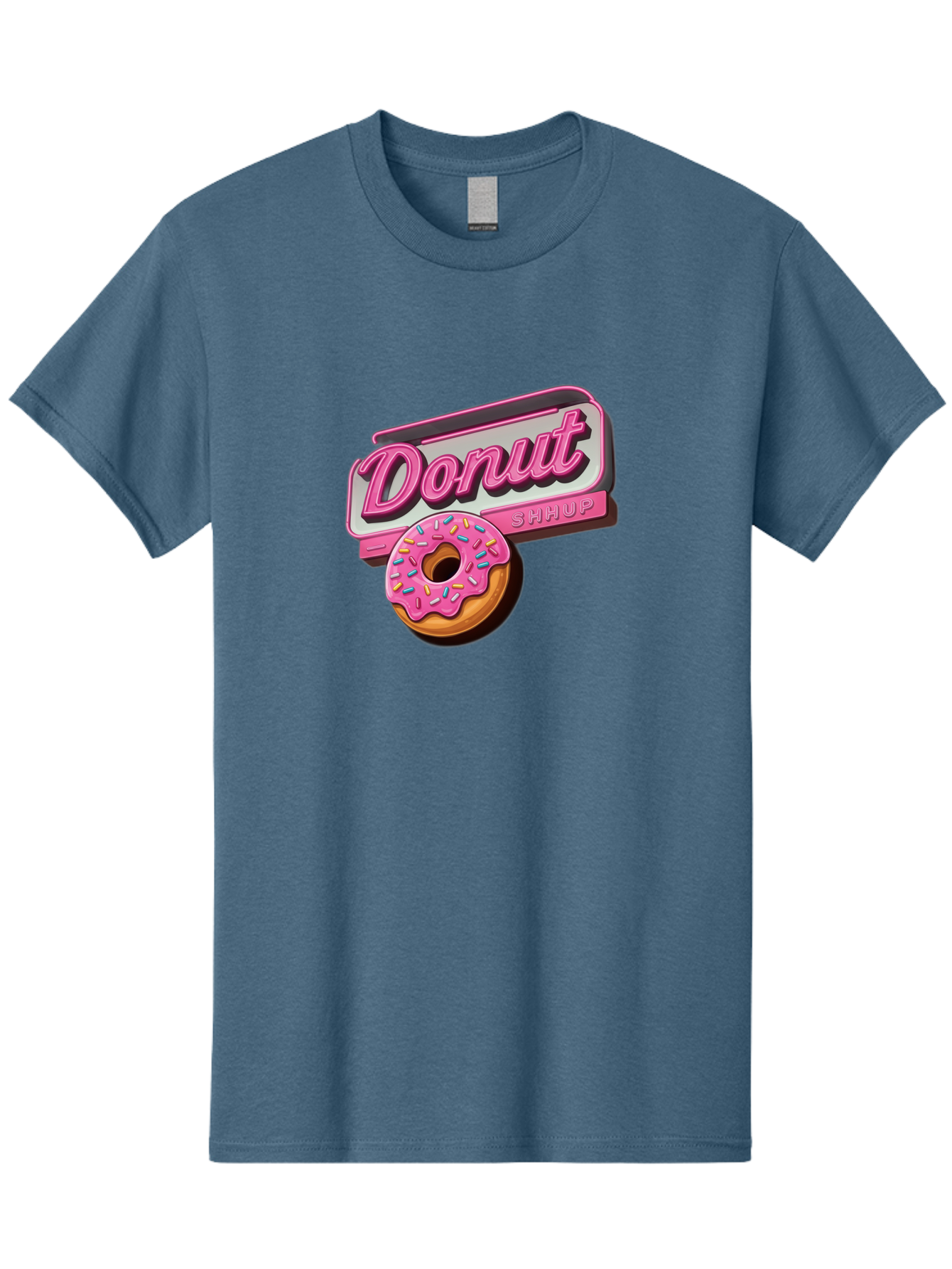Donut-5 Men'S Graphic Tee, 100% Cotton, Comfortable Casual Summer Wear, Machine Washable, Donut With Pink Glaze And Sprinkles, Donut Shop Sign, Sweet Treats, Bakery, Dessert, Colorful, Pastel, Tasty, Donut Lover, Treat Yourself Baa499 21