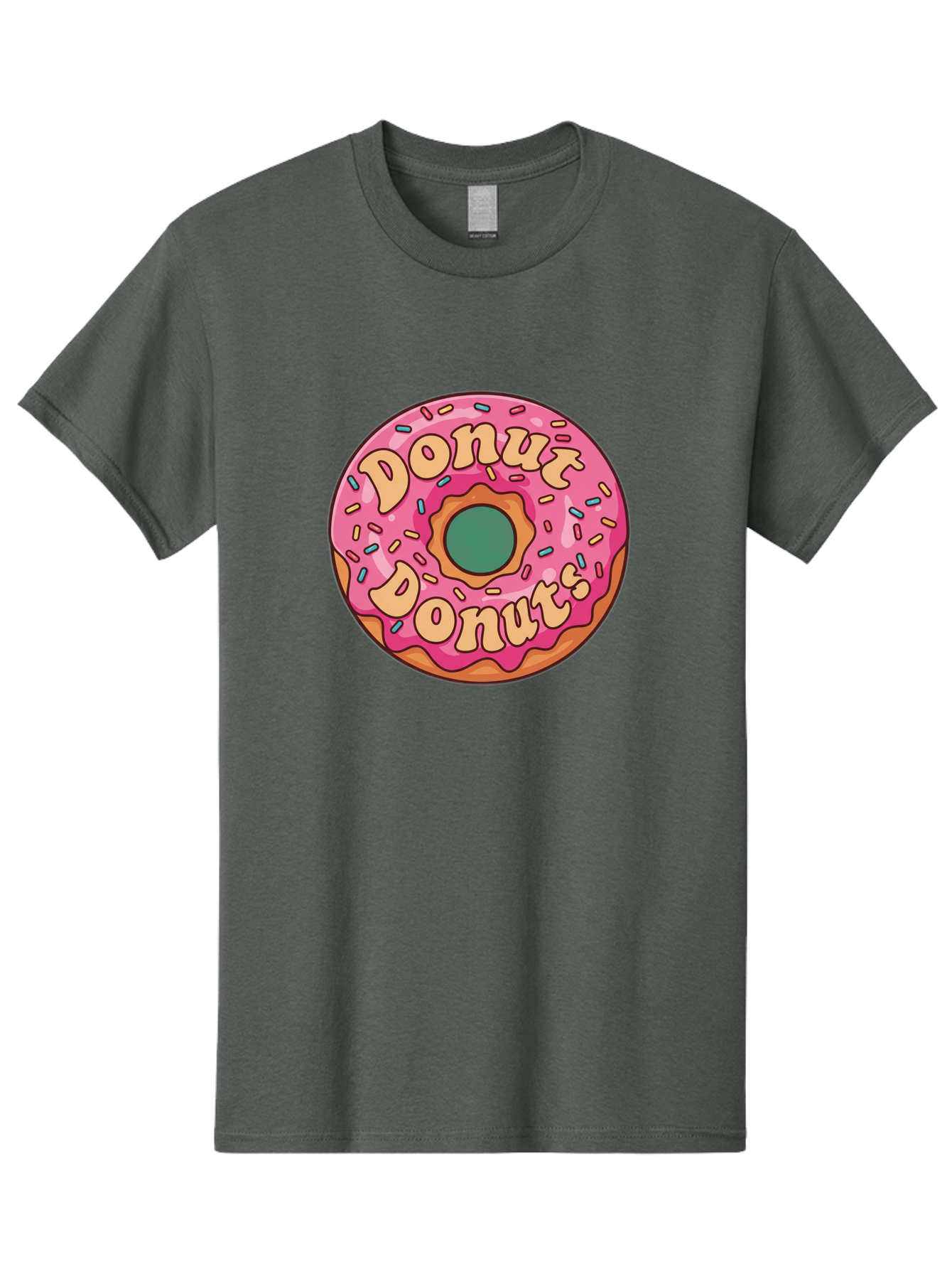 Donut-Donuts Men'S Graphic Tee, 100% Cotton, Comfortable Casual Summer Wear, Machine Washable, Pink Frosted Donut, Donut Shop, Sweet Treats, Baked Goods, Colorful Sprinkles, Tasty Pastry, Donut Lovers, Dessert Delight, Tasty Donut Baa505 29