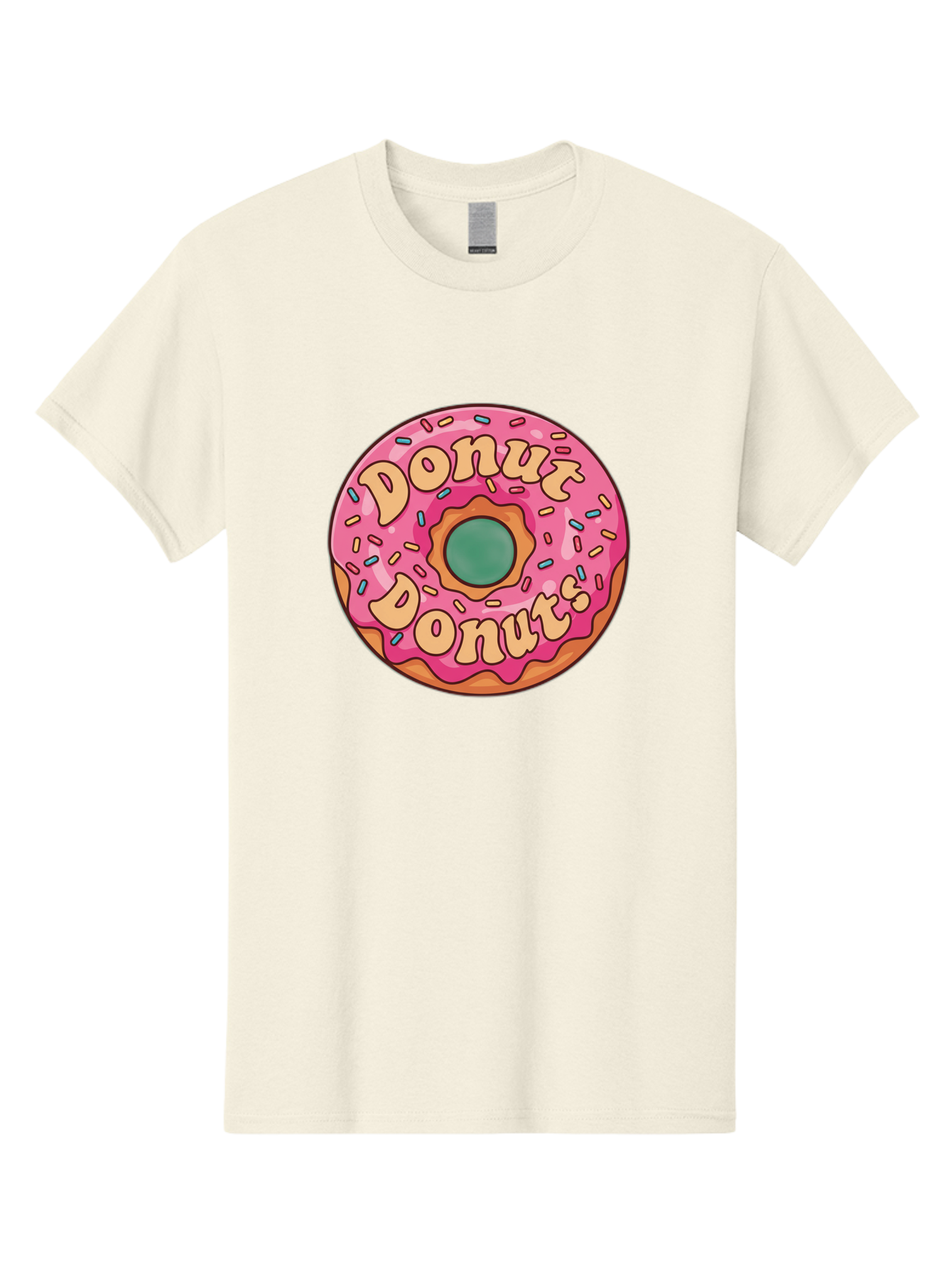 Donut-Donuts Men'S Graphic Tee, 100% Cotton, Comfortable Casual Summer Wear, Machine Washable, Pink Frosted Donut, Donut Shop, Sweet Treats, Baked Goods, Colorful Sprinkles, Tasty Pastry, Donut Lovers, Dessert Delight, Tasty Donut Baa505 27