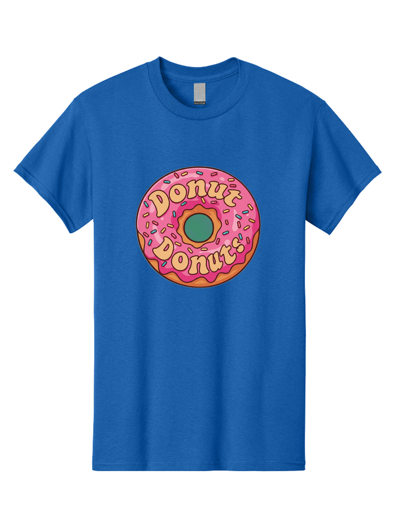 Donut-Donuts Men'S Graphic Tee, 100% Cotton, Comfortable Casual Summer Wear, Machine Washable, Pink Frosted Donut, Donut Shop, Sweet Treats, Baked Goods, Colorful Sprinkles, Tasty Pastry, Donut Lovers, Dessert Delight, Tasty Donut Baa505 11