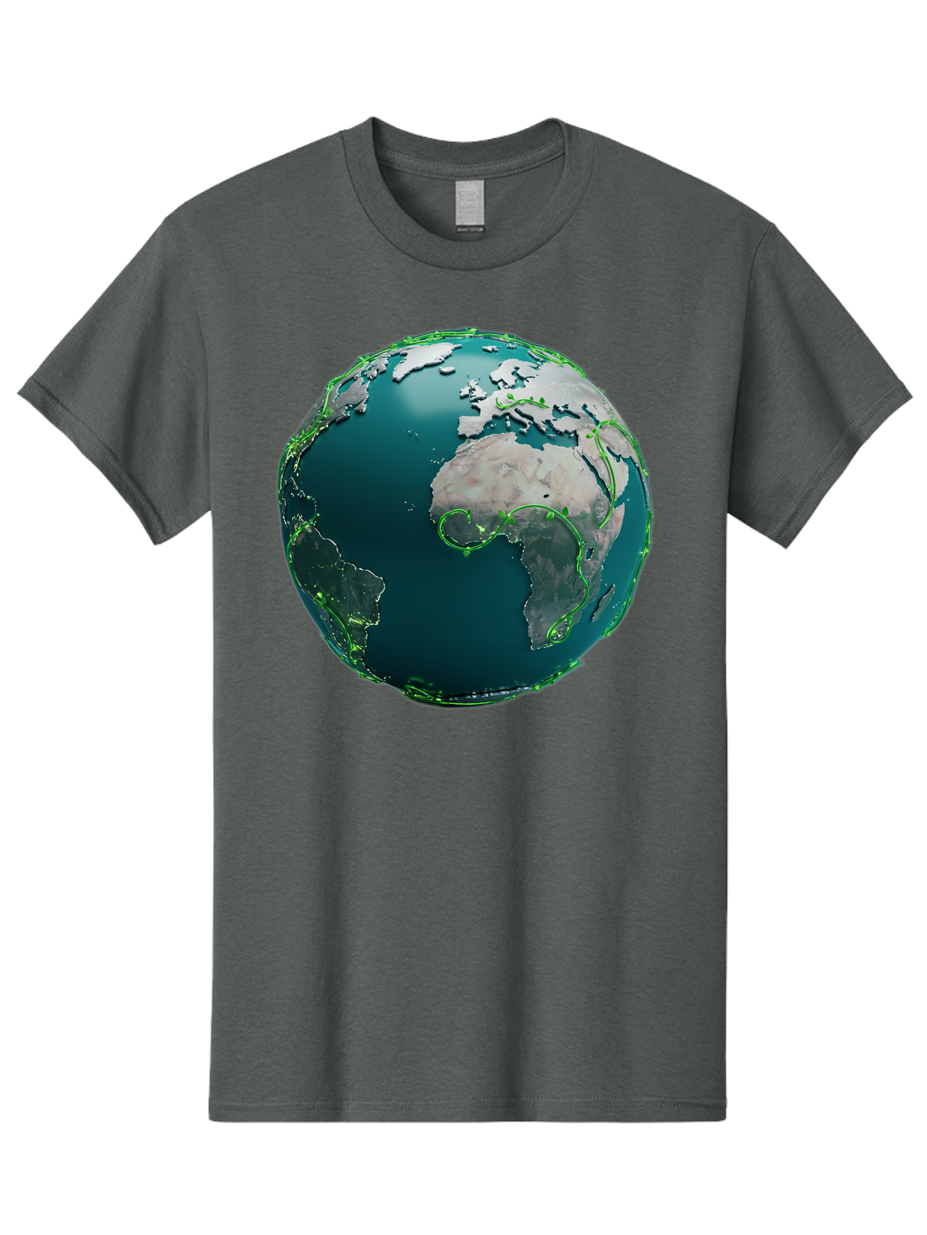 Earth-Globe-2 Men'S Graphic Tee, 100% Cotton, Comfortable Casual Summer Wear, Machine Washable, 3D Globe, World Map, Global Geography, International Boundaries, Africa And South America, Oceanic And Continental Landmasses, Baa577 23