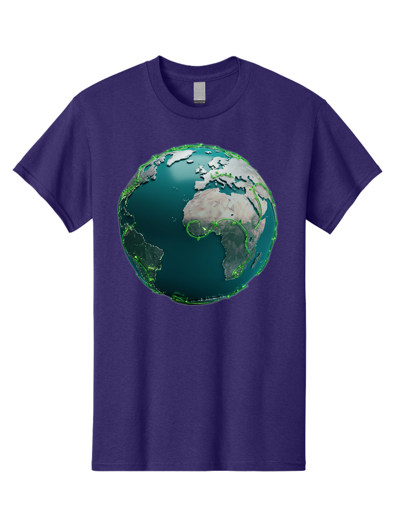 Earth-Globe-2 Men'S Graphic Tee, 100% Cotton, Comfortable Casual Summer Wear, Machine Washable, 3D Globe, World Map, Global Geography, International Boundaries, Africa And South America, Oceanic And Continental Landmasses, Baa577 9