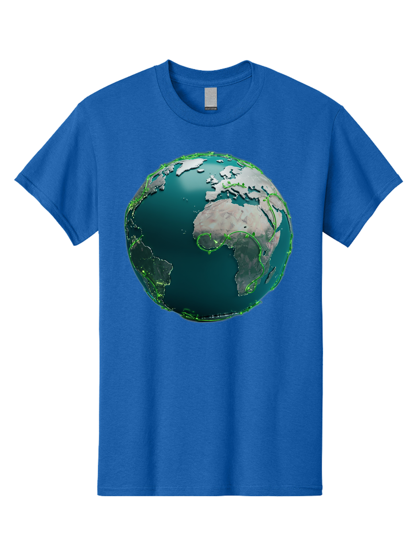 Earth-Globe-2 Men'S Graphic Tee, 100% Cotton, Comfortable Casual Summer Wear, Machine Washable, 3D Globe, World Map, Global Geography, International Boundaries, Africa And South America, Oceanic And Continental Landmasses, Baa577 19