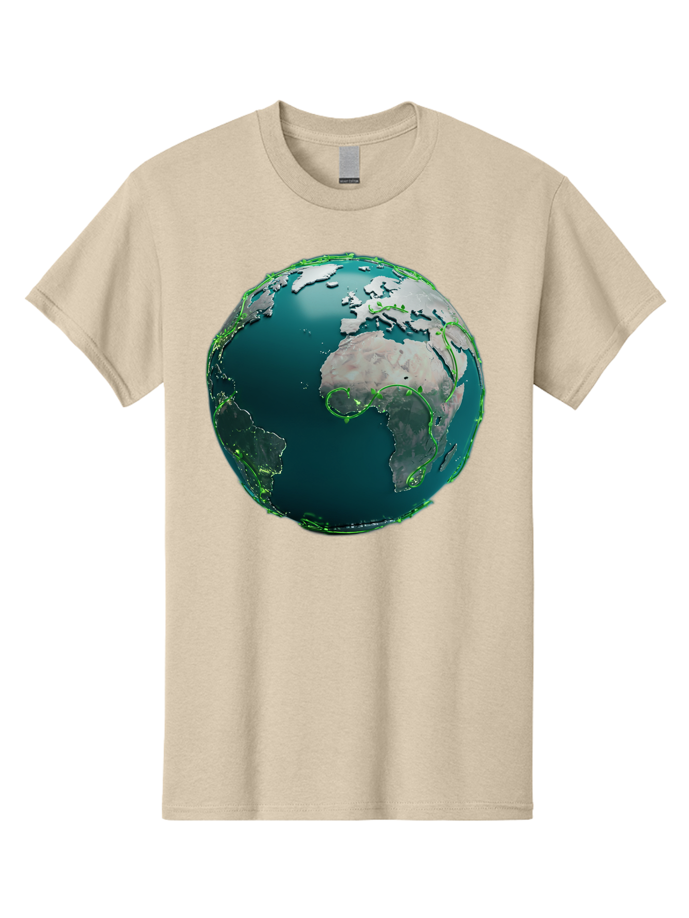 Earth-Globe-2 Men'S Graphic Tee, 100% Cotton, Comfortable Casual Summer Wear, Machine Washable, 3D Globe, World Map, Global Geography, International Boundaries, Africa And South America, Oceanic And Continental Landmasses, Baa577 15
