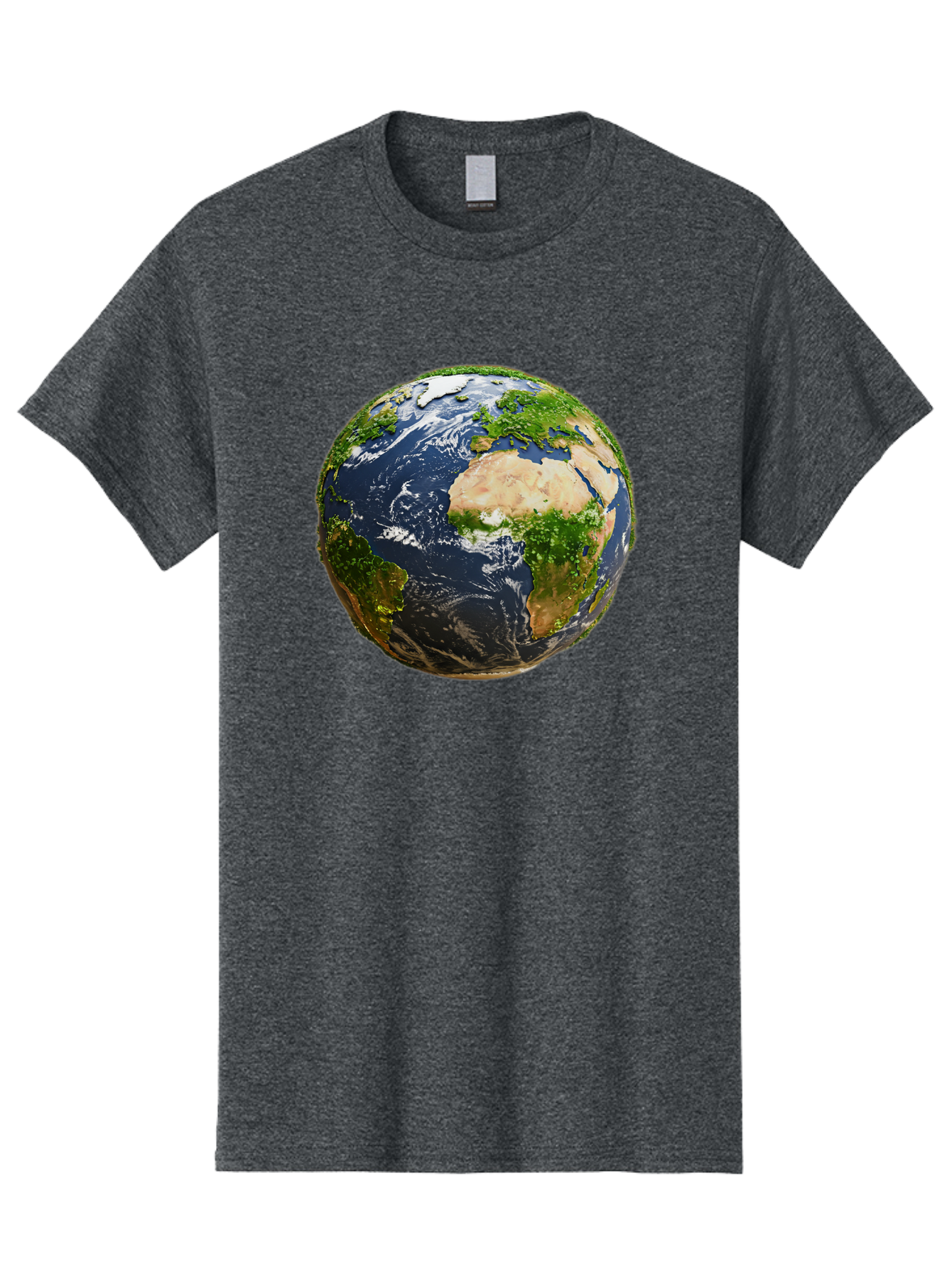 Earth-Globe-3 Men'S Graphic Tee, 100% Cotton, Comfortable Casual Summer Wear, Machine Washable, Globe, Earth From Space, World Map, Africa, Europe, Atlantic Ocean, Natural Beauty, Diverse Geography, Global Unity, Planet Earth Imagery, Baa578 27