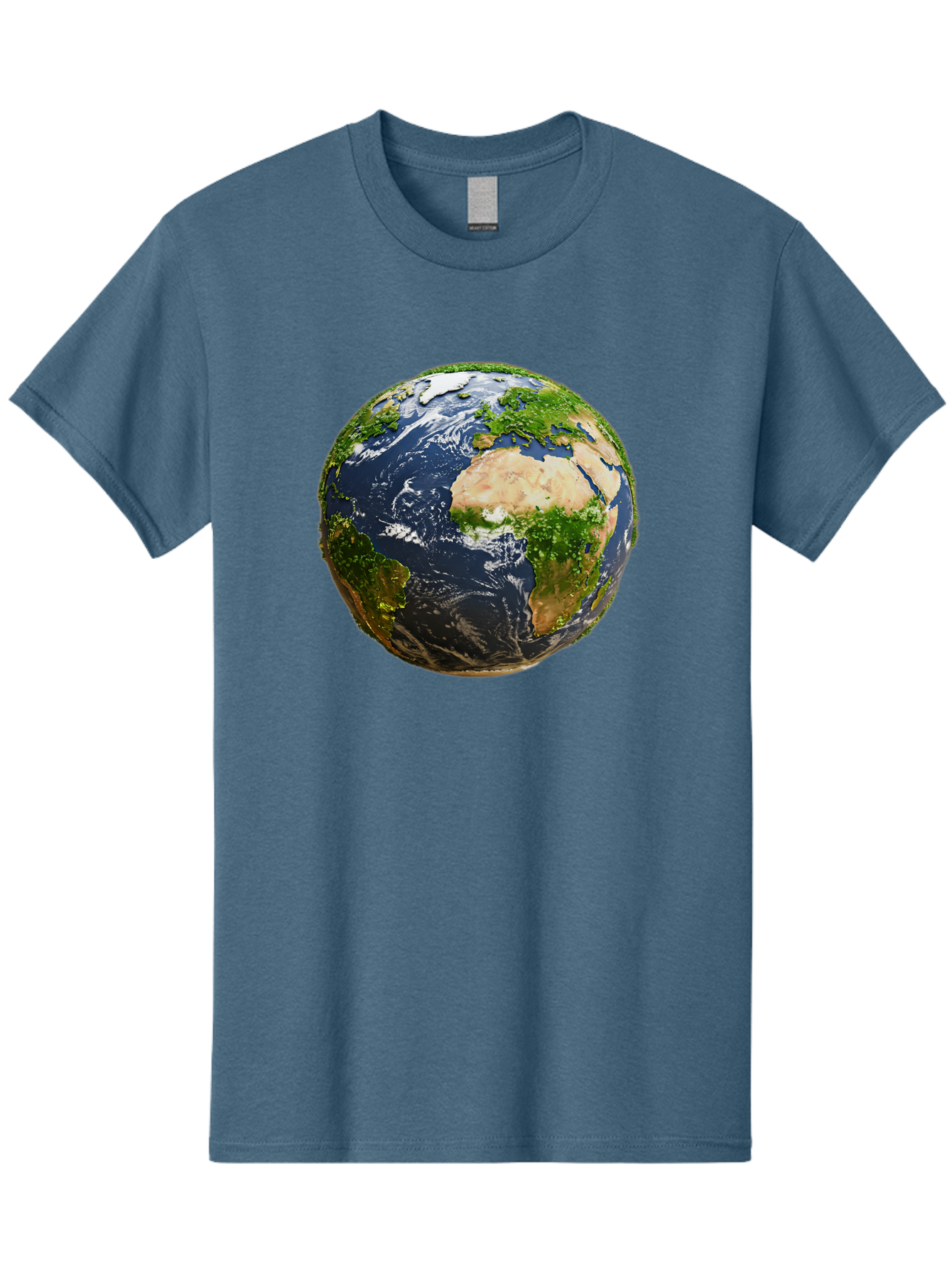 Earth-Globe-3 Men'S Graphic Tee, 100% Cotton, Comfortable Casual Summer Wear, Machine Washable, Globe, Earth From Space, World Map, Africa, Europe, Atlantic Ocean, Natural Beauty, Diverse Geography, Global Unity, Planet Earth Imagery, Baa578 11