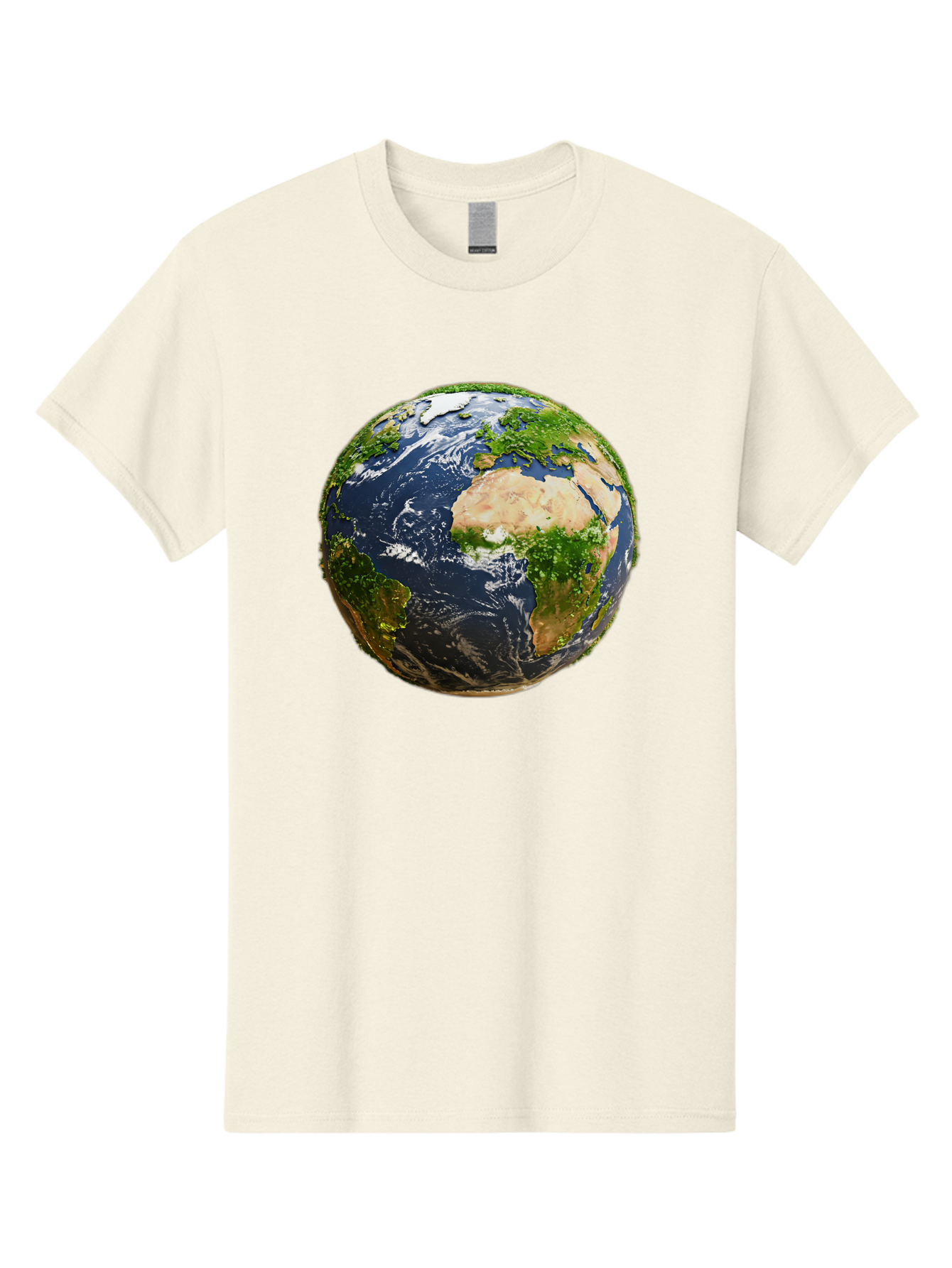 Earth-Globe-3 Men'S Graphic Tee, 100% Cotton, Comfortable Casual Summer Wear, Machine Washable, Globe, Earth From Space, World Map, Africa, Europe, Atlantic Ocean, Natural Beauty, Diverse Geography, Global Unity, Planet Earth Imagery, Baa578 5