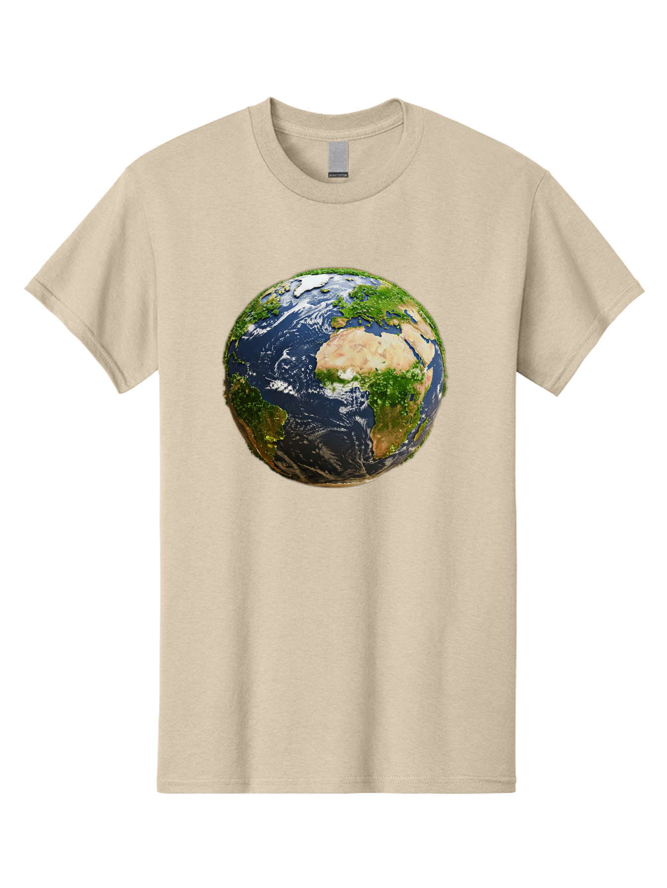Earth-Globe-3 Men'S Graphic Tee, 100% Cotton, Comfortable Casual Summer Wear, Machine Washable, Globe, Earth From Space, World Map, Africa, Europe, Atlantic Ocean, Natural Beauty, Diverse Geography, Global Unity, Planet Earth Imagery, Baa578 17