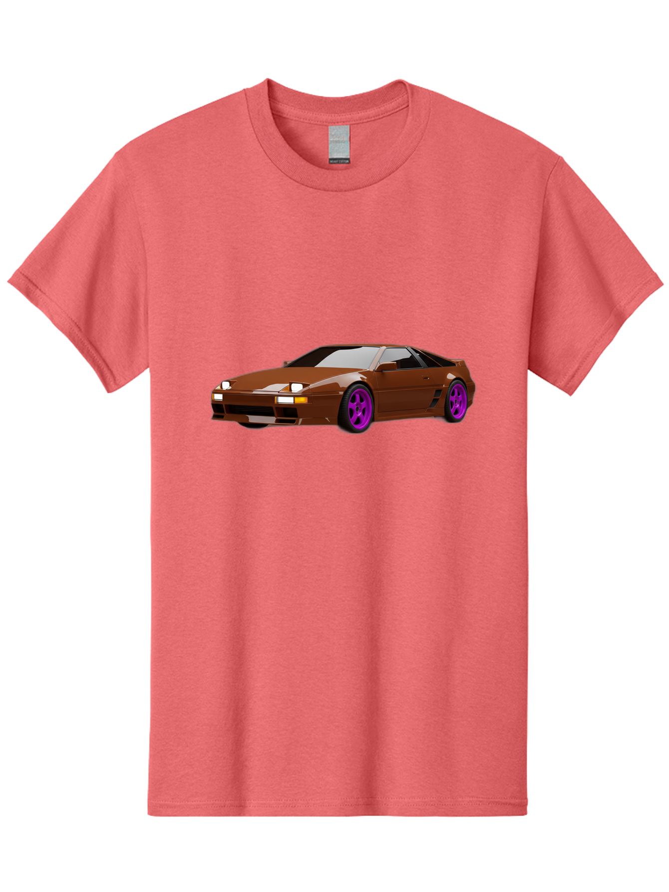 Ferrari-288-Gto-1 Men'S Graphic Tee, 100% Cotton, Comfortable Casual Summer Wear, Machine Washable, Ferrari 288 Gto, Sports Car, Luxury Vehicle, Sleek Design, Brown Finish, Purple Rims, High-Performance, Italian Supercar, Exotic Car Baa669 29
