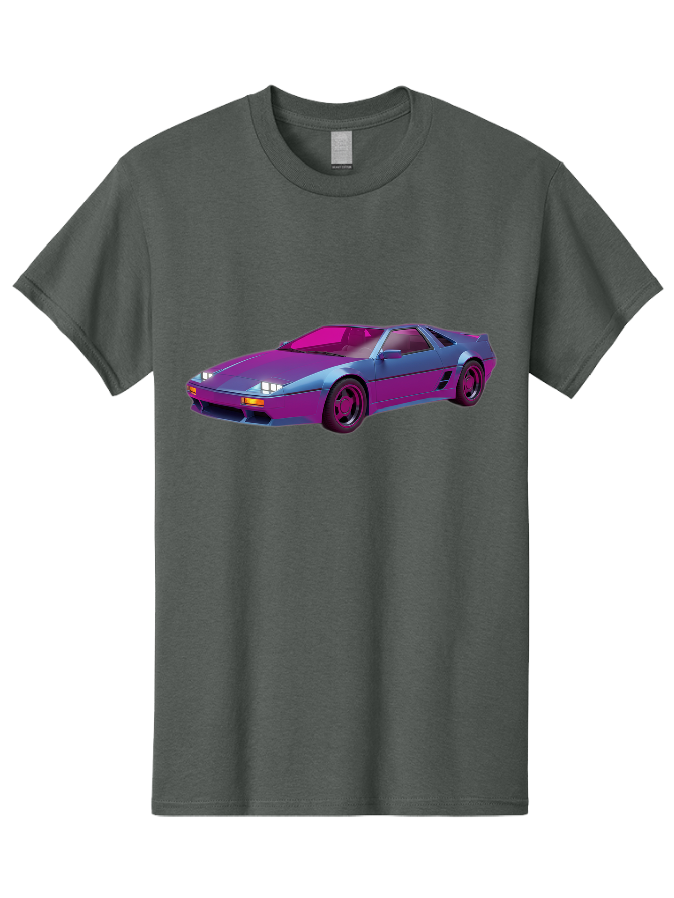 Ferrari-288-Gto Men'S Graphic Tee, 100% Cotton, Comfortable Casual Summer Wear, Machine Washable, Ferrari 288 Gto, Sports Car, Sleek Design, Vibrant Colors, Purple And Pink Gradient, Luxury Vehicle, High-Performance Car, Classic Ferrari Model, Baa670 15
