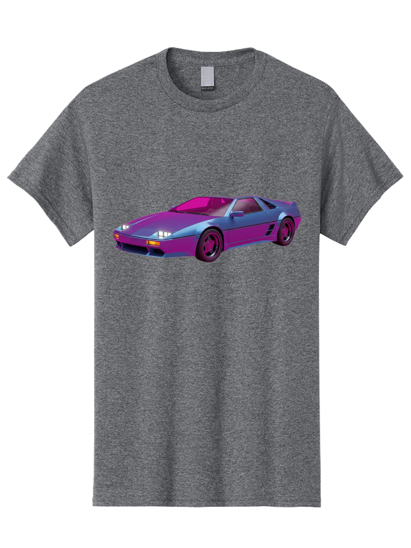 Ferrari-288-Gto Men'S Graphic Tee, 100% Cotton, Comfortable Casual Summer Wear, Machine Washable, Ferrari 288 Gto, Sports Car, Sleek Design, Vibrant Colors, Purple And Pink Gradient, Luxury Vehicle, High-Performance Car, Classic Ferrari Model, Baa670 5