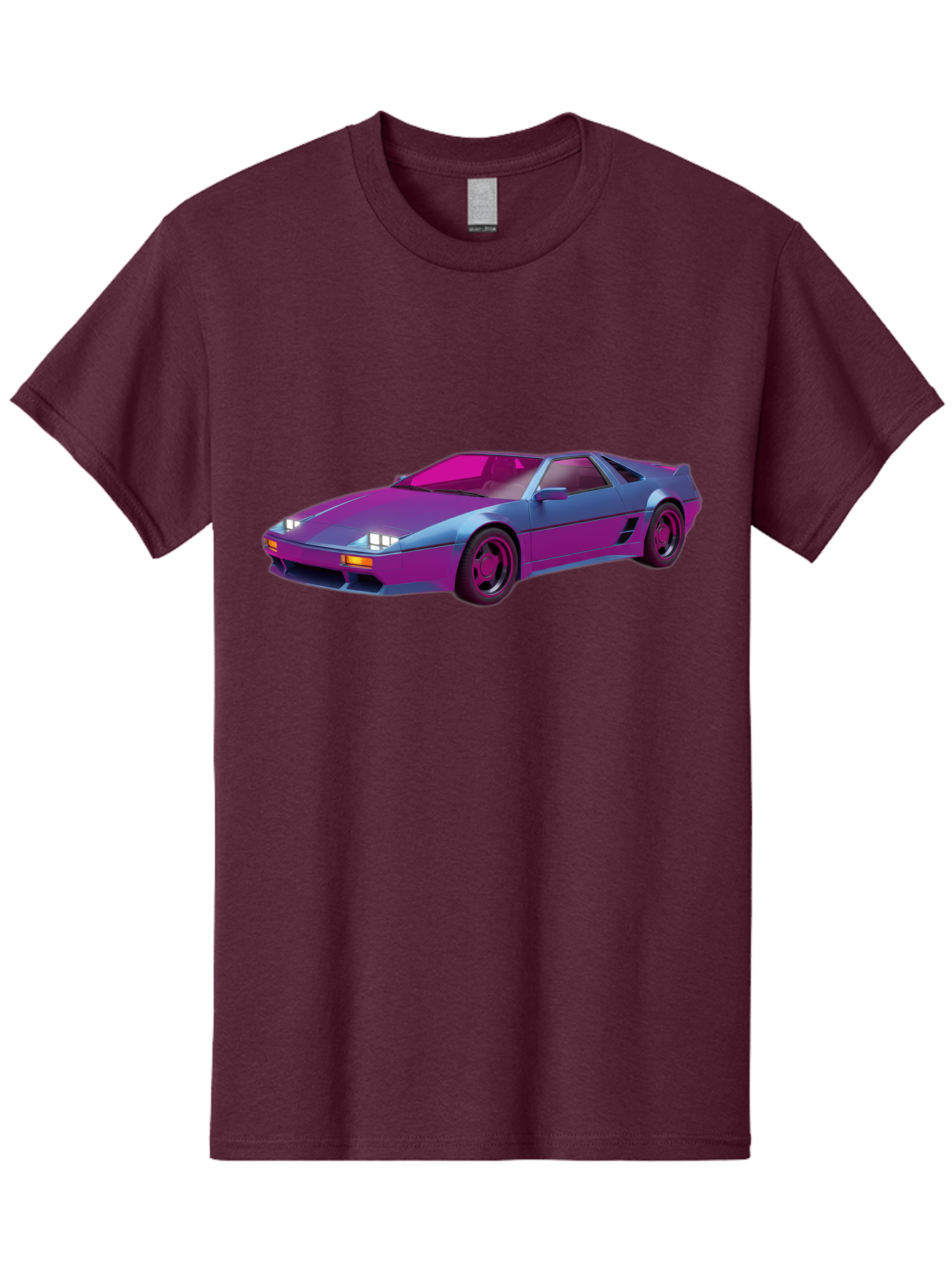 Ferrari-288-Gto Men'S Graphic Tee, 100% Cotton, Comfortable Casual Summer Wear, Machine Washable, Ferrari 288 Gto, Sports Car, Sleek Design, Vibrant Colors, Purple And Pink Gradient, Luxury Vehicle, High-Performance Car, Classic Ferrari Model, Baa670 7
