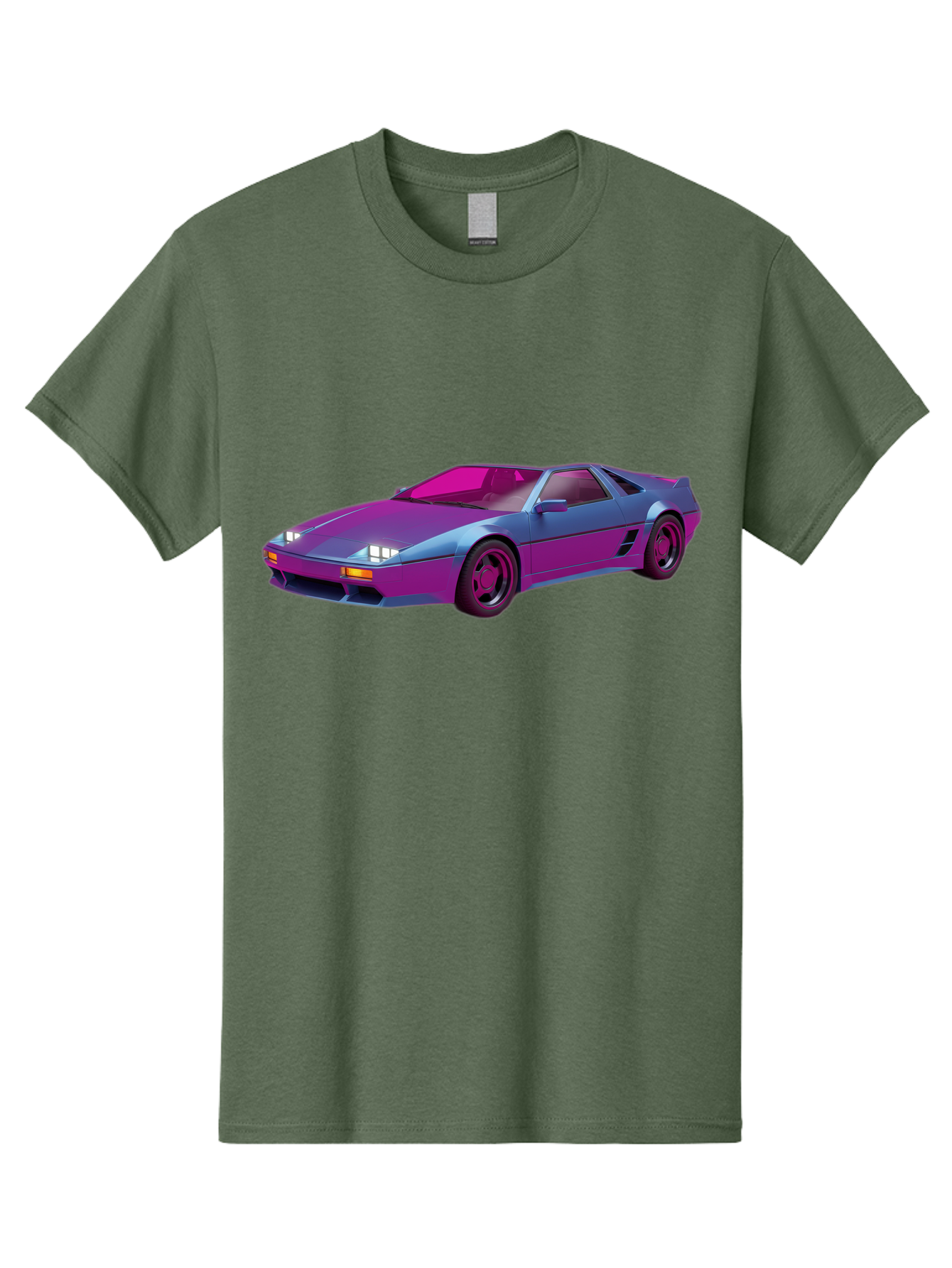 Ferrari-288-Gto Men'S Graphic Tee, 100% Cotton, Comfortable Casual Summer Wear, Machine Washable, Ferrari 288 Gto, Sports Car, Sleek Design, Vibrant Colors, Purple And Pink Gradient, Luxury Vehicle, High-Performance Car, Classic Ferrari Model, Baa670 13