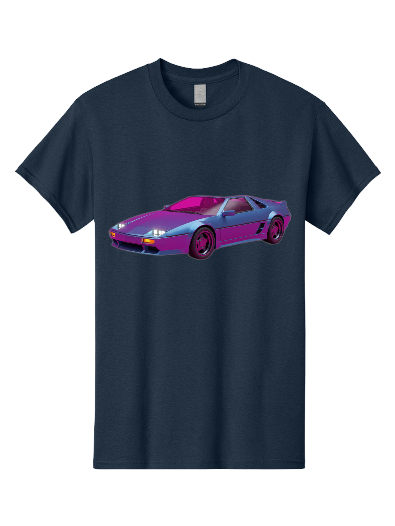 Ferrari-288-Gto Men'S Graphic Tee, 100% Cotton, Comfortable Casual Summer Wear, Machine Washable, Ferrari 288 Gto, Sports Car, Sleek Design, Vibrant Colors, Purple And Pink Gradient, Luxury Vehicle, High-Performance Car, Classic Ferrari Model, Baa670 19