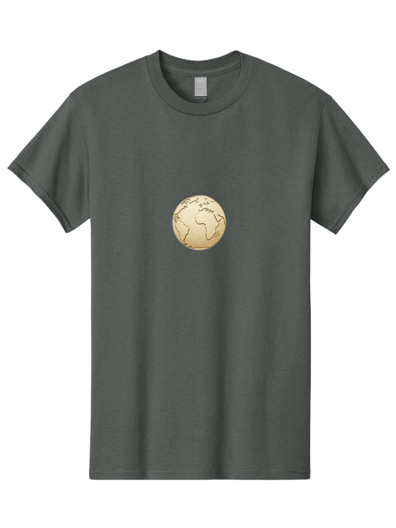 Globe-5 Men'S Graphic Tee, 100% Cotton, Comfortable Casual Summer Wear, Machine Washable, Globe, World Map, Global Illustration, Earth, International Icon, Geographical Representation, Simple Design, Minimalist Globe, Educational Graphic Baa745 5