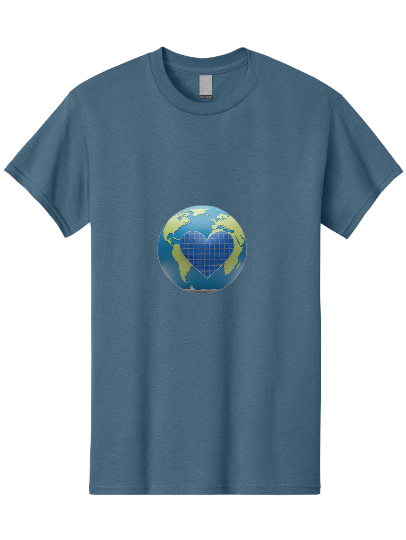 Globe-With-Heart Men'S Graphic Tee, 100% Cotton, Comfortable Casual Summer Wear, Machine Washable, Globe With Heart Shape, World Map, Love For The Planet, Eco-Friendly, Sustainable Living, Global Unity, Heart-Shaped Grid, Baa755 29