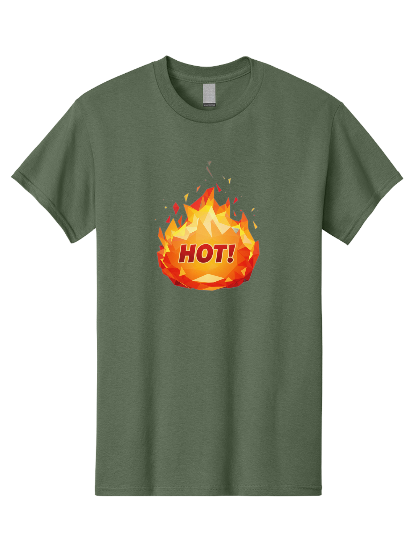Hot-6 Men'S Graphic Tee, 100% Cotton, Comfortable Casual Summer Wear, Machine Washable, Hot Badge, Fiery Emblem, Orange Flames, Bold Text, Hot!, Burning Effect, Vibrant Graphics, Attention-Grabbing Design, Fiery Graphics, Explosive Badge Baa805 29